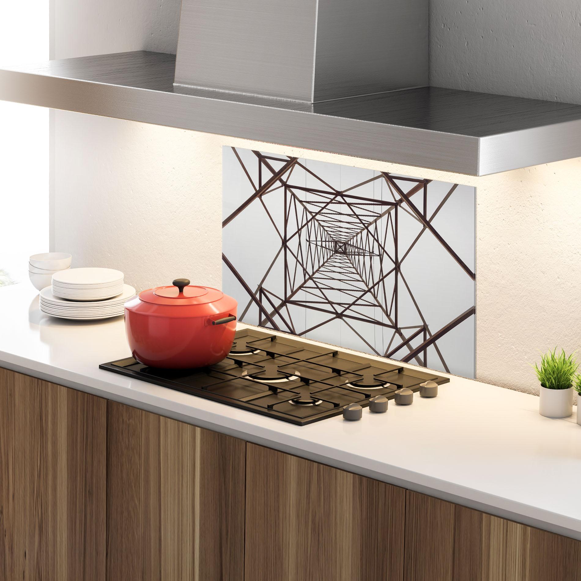 Panou Sticla Bucatarie Geometric Pillar mockup 4