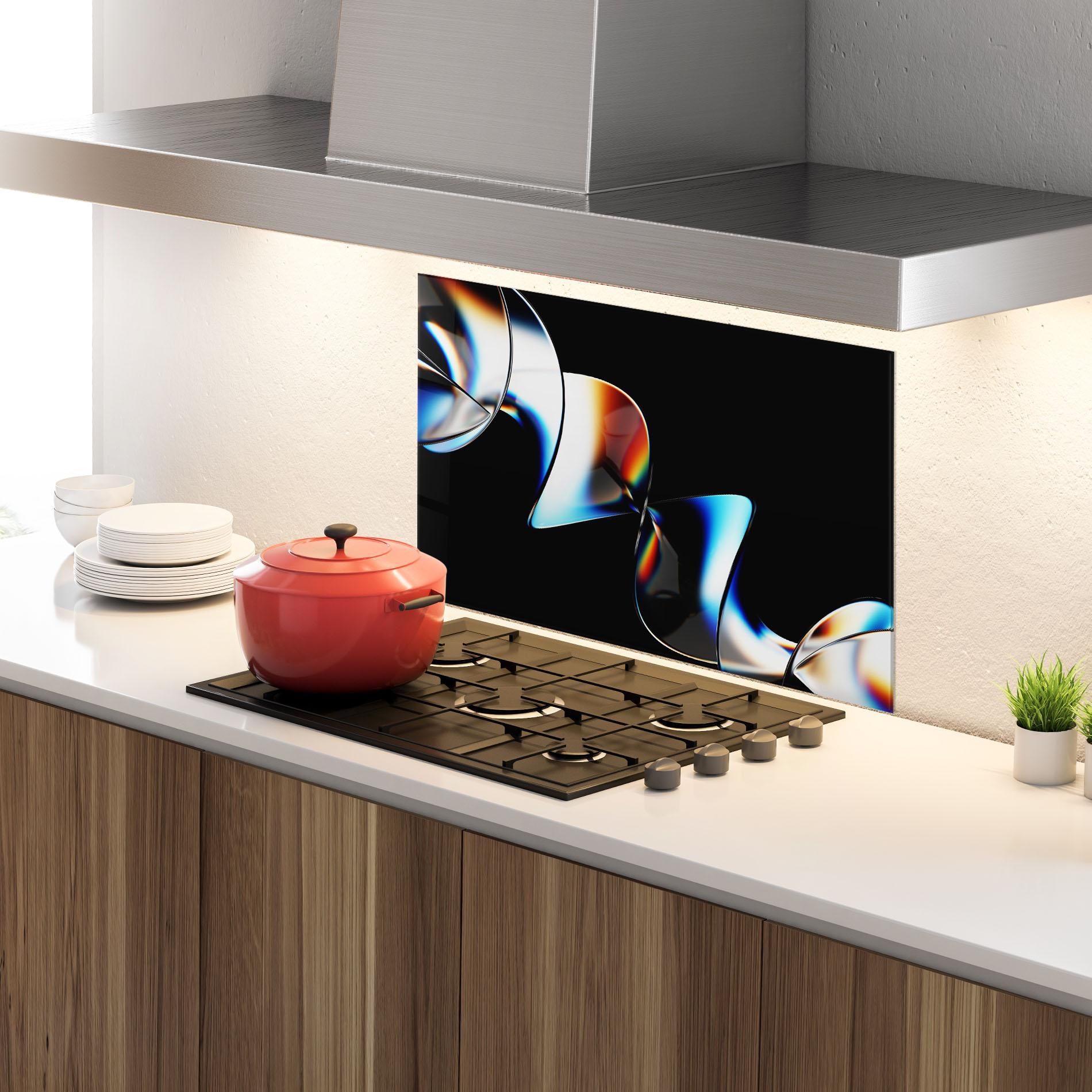 Panou Sticla Bucatarie Metal Spiral mockup 4