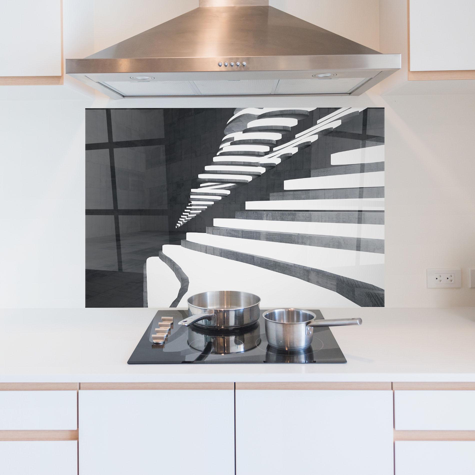 Panou Sticla Bucatarie Concrete Architecture mockup 5