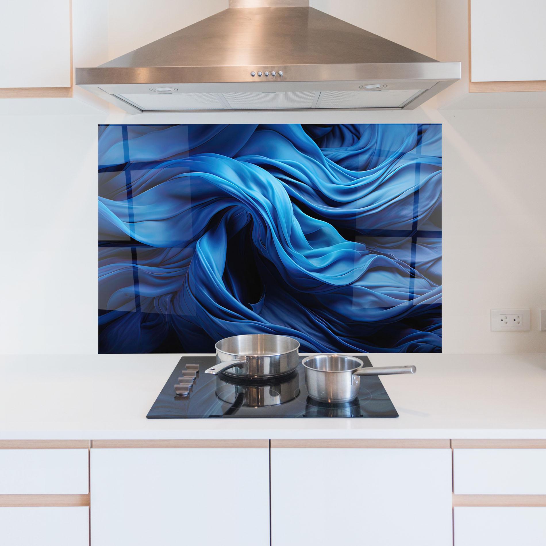 Panou Sticla Bucatarie Floating Blue mockup 5