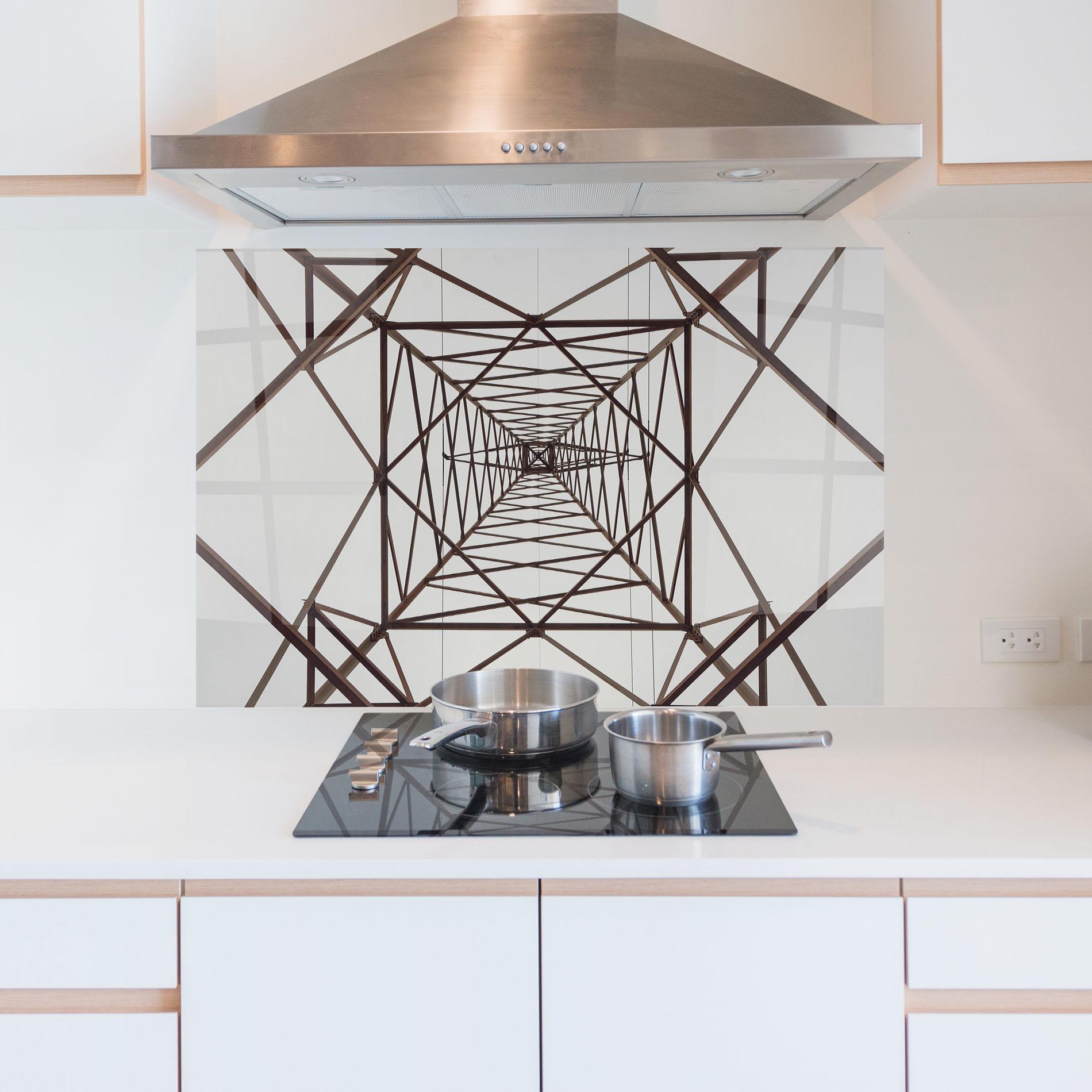 Panou Sticla Bucatarie Geometric Pillar mockup 5