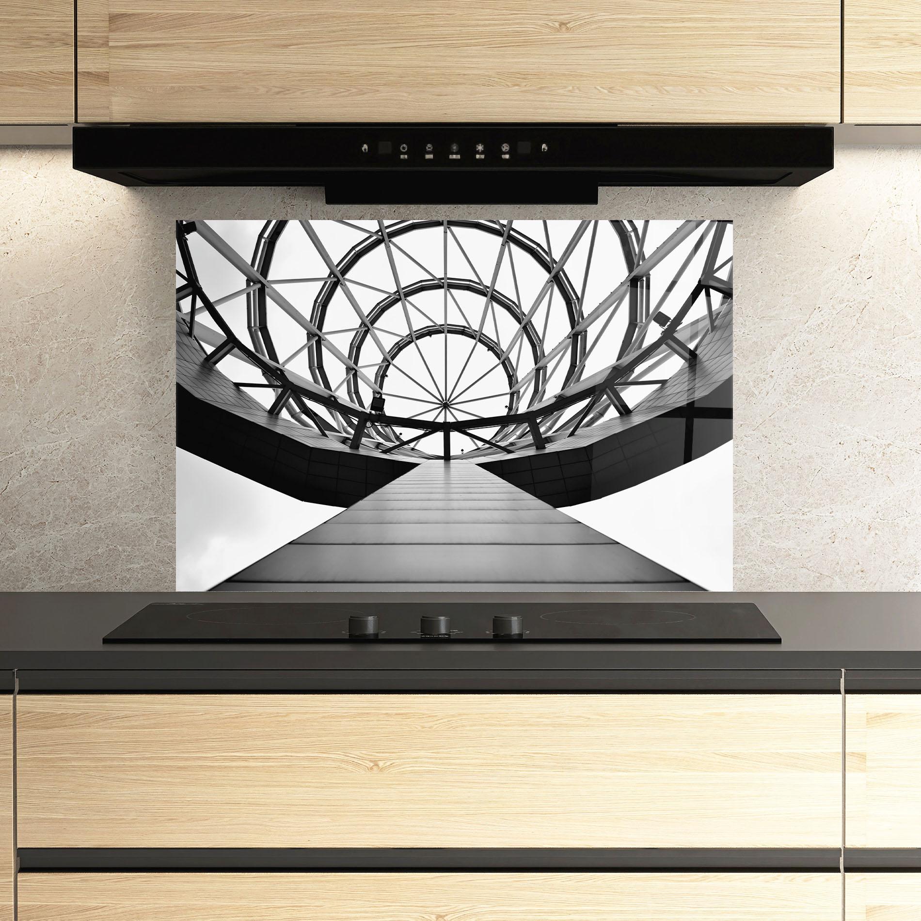 Panou Sticla Bucatarie Circular Dome mockup 3