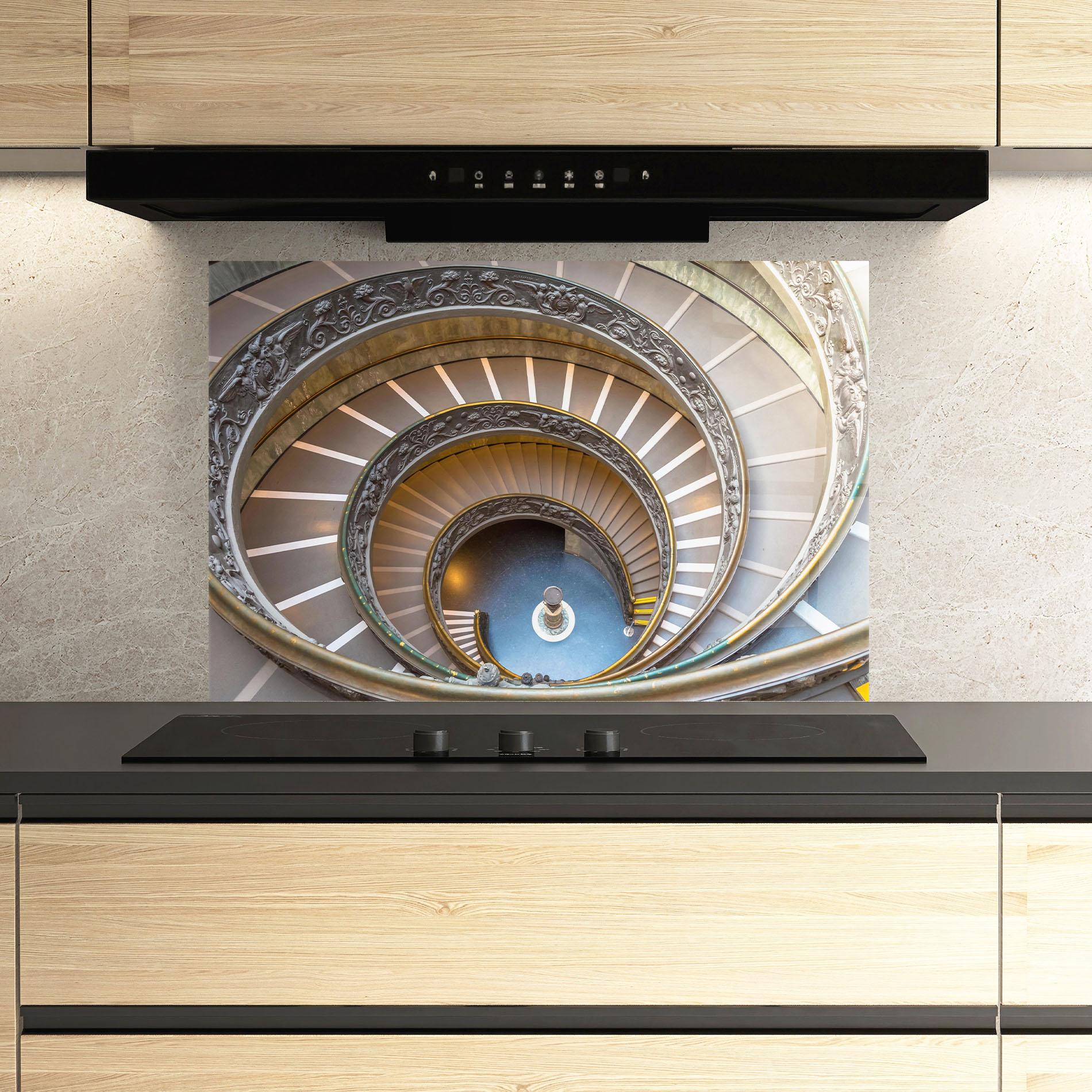 Panou Sticla Bucatarie Colored Stairs mockup 3