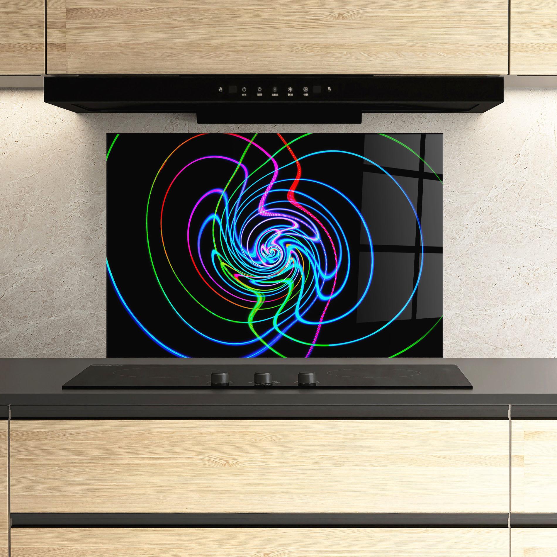 Panou Sticla Bucatarie Mixed Lights mockup 3