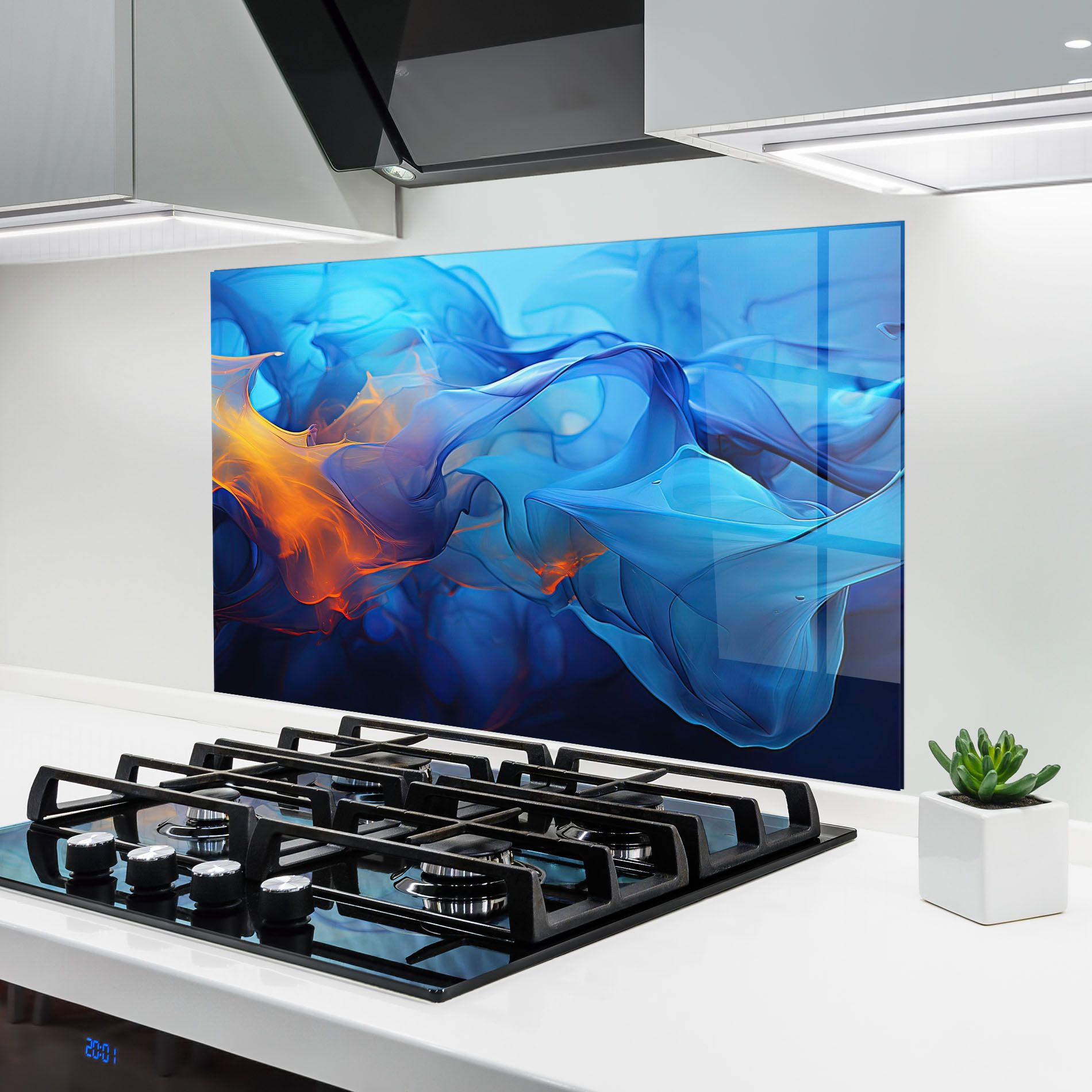 Blue Orange Floating mockup 6