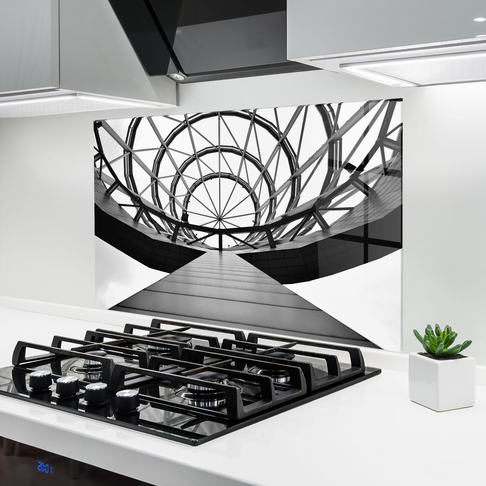 Panou Sticla Bucatarie Circular Dome mockup 6