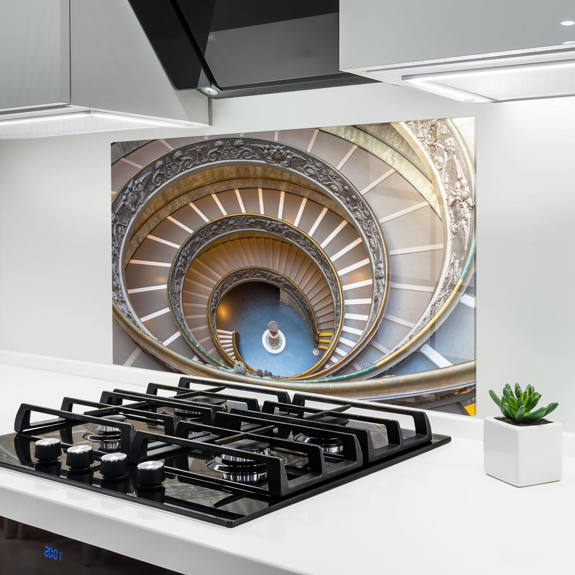 Panou Sticla Bucatarie Colored Stairs mockup 6