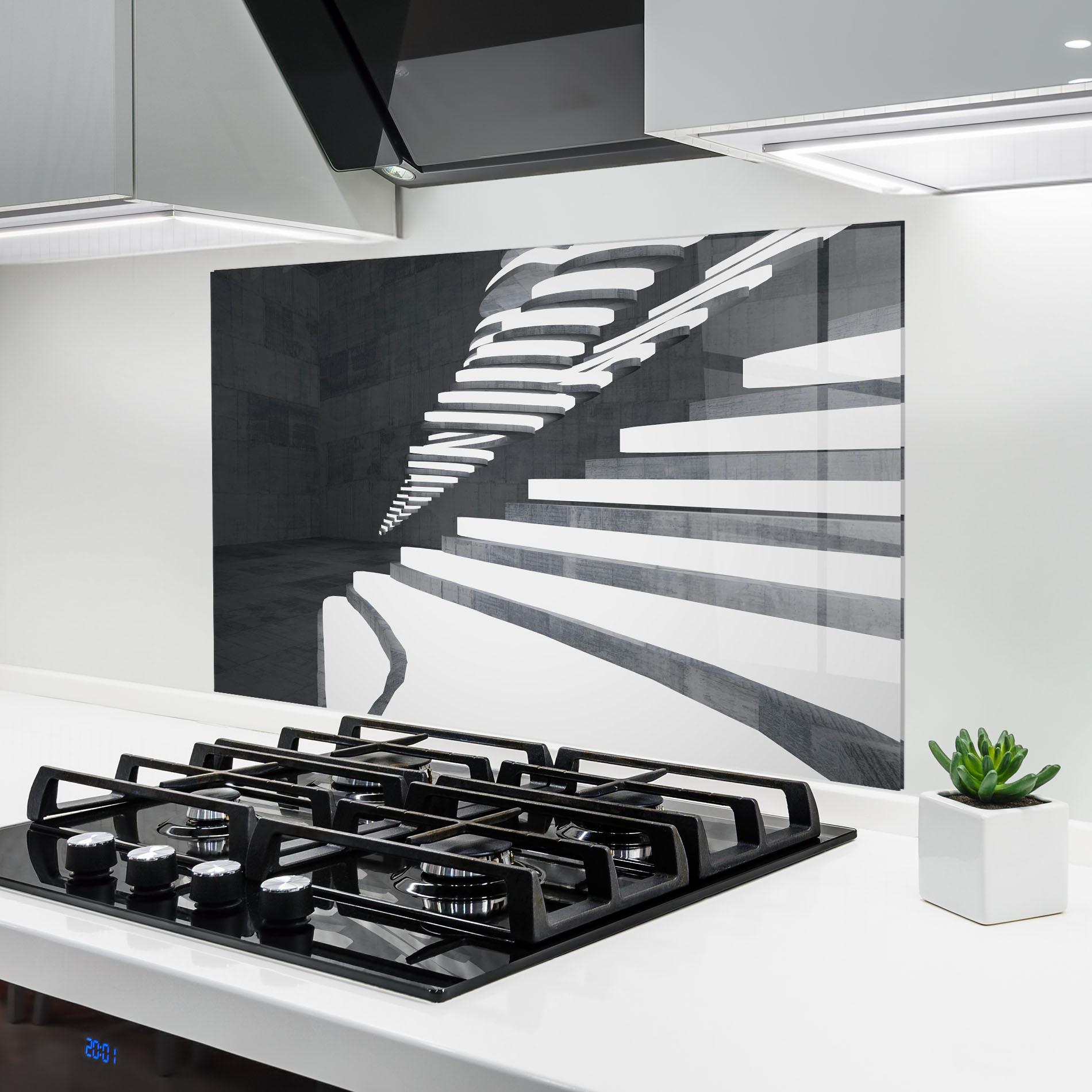 Panou Sticla Bucatarie Concrete Architecture mockup 6