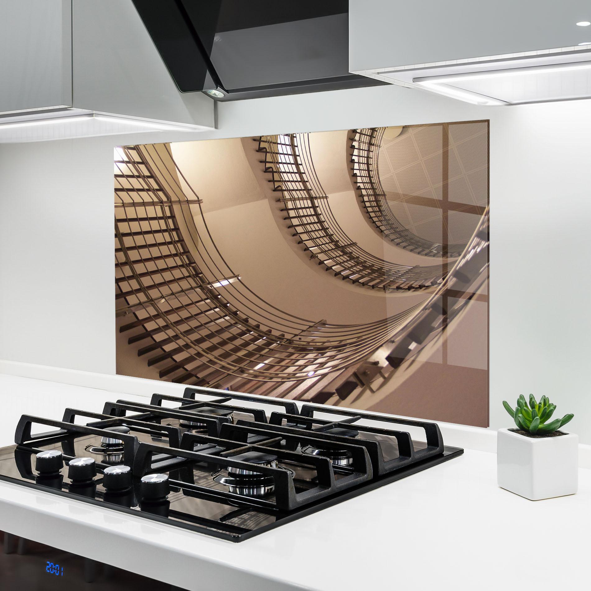 Panou Sticla Bucatarie Cream Stairs mockup 6