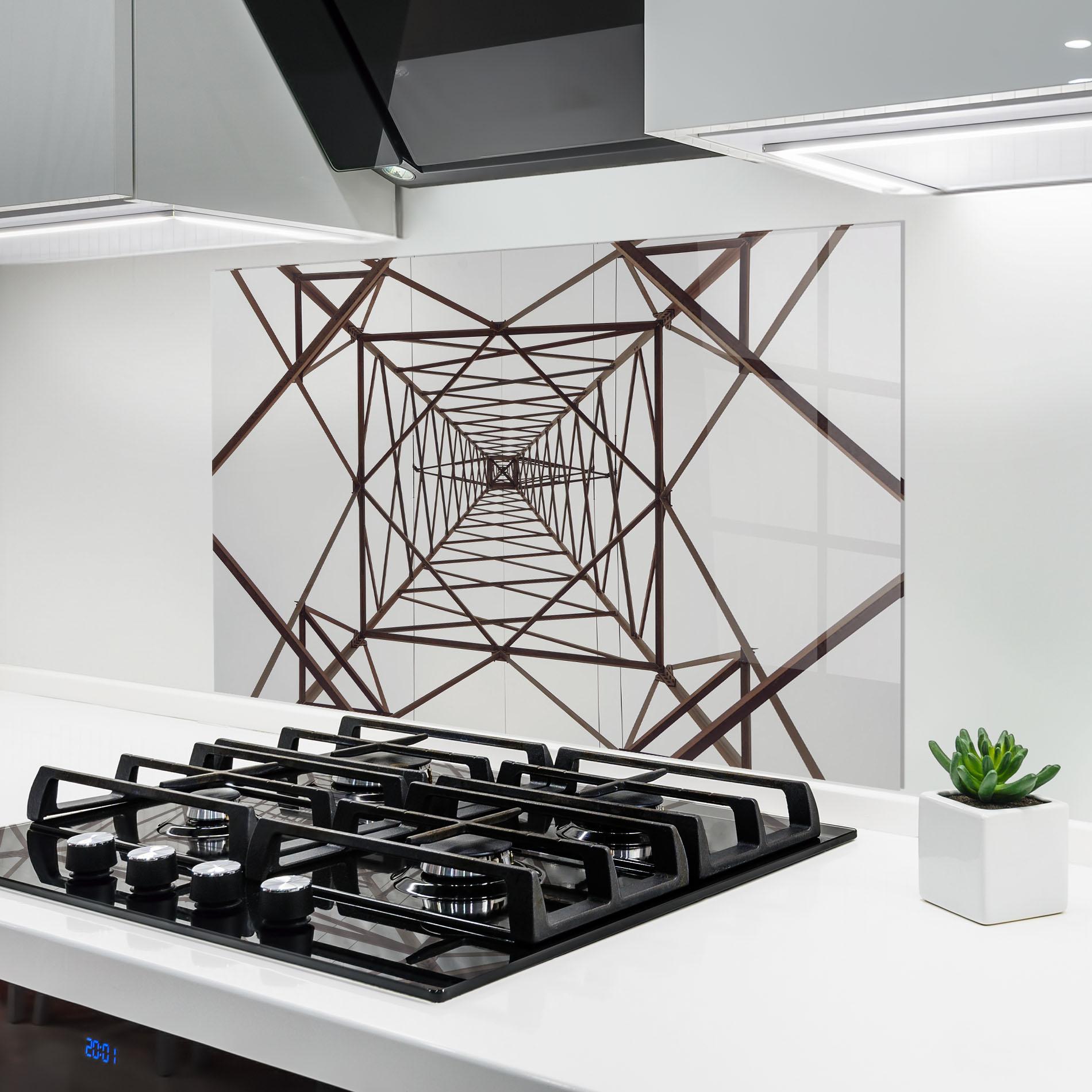 Panou Sticla Bucatarie Geometric Pillar mockup 6
