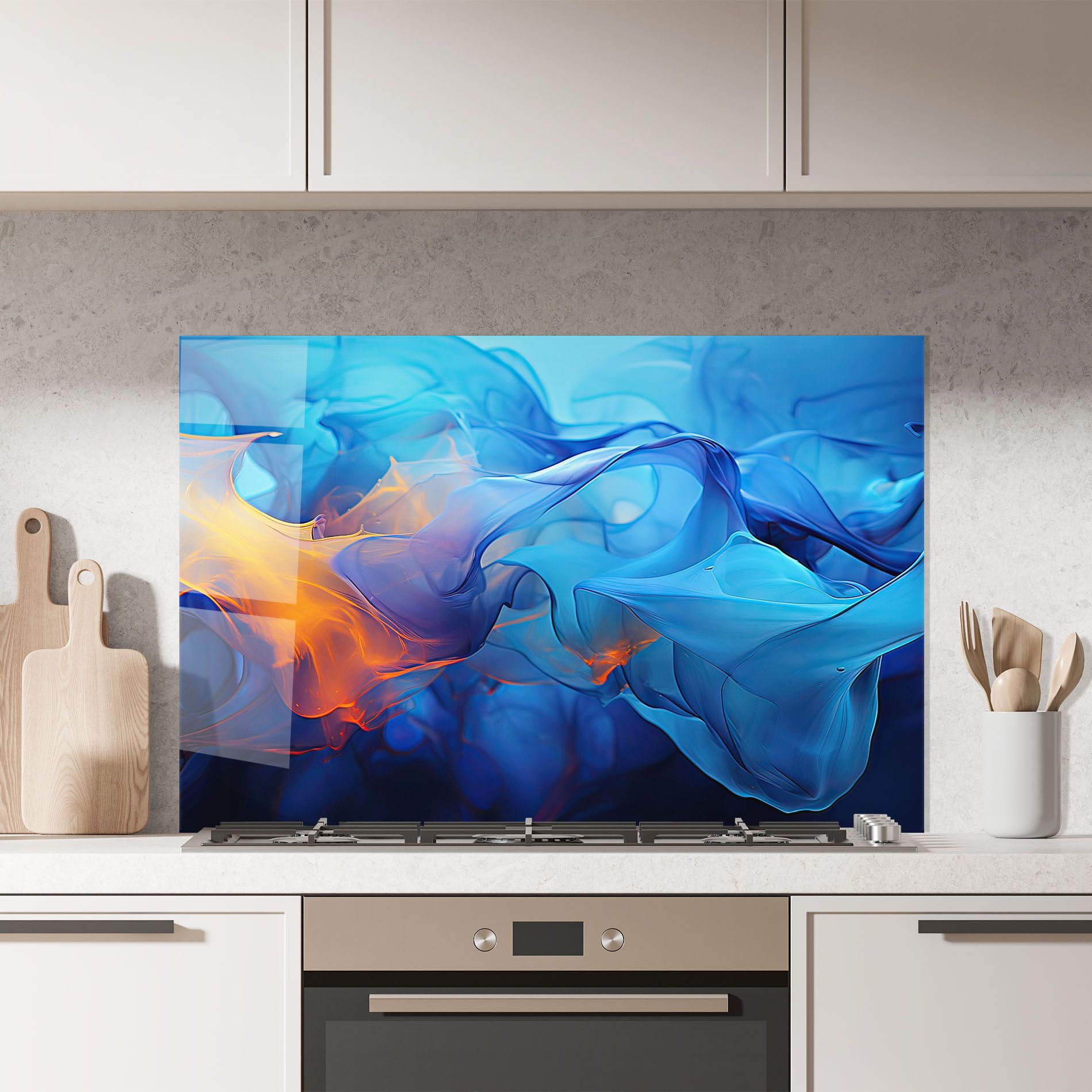 Blue Orange Floating mockup 7