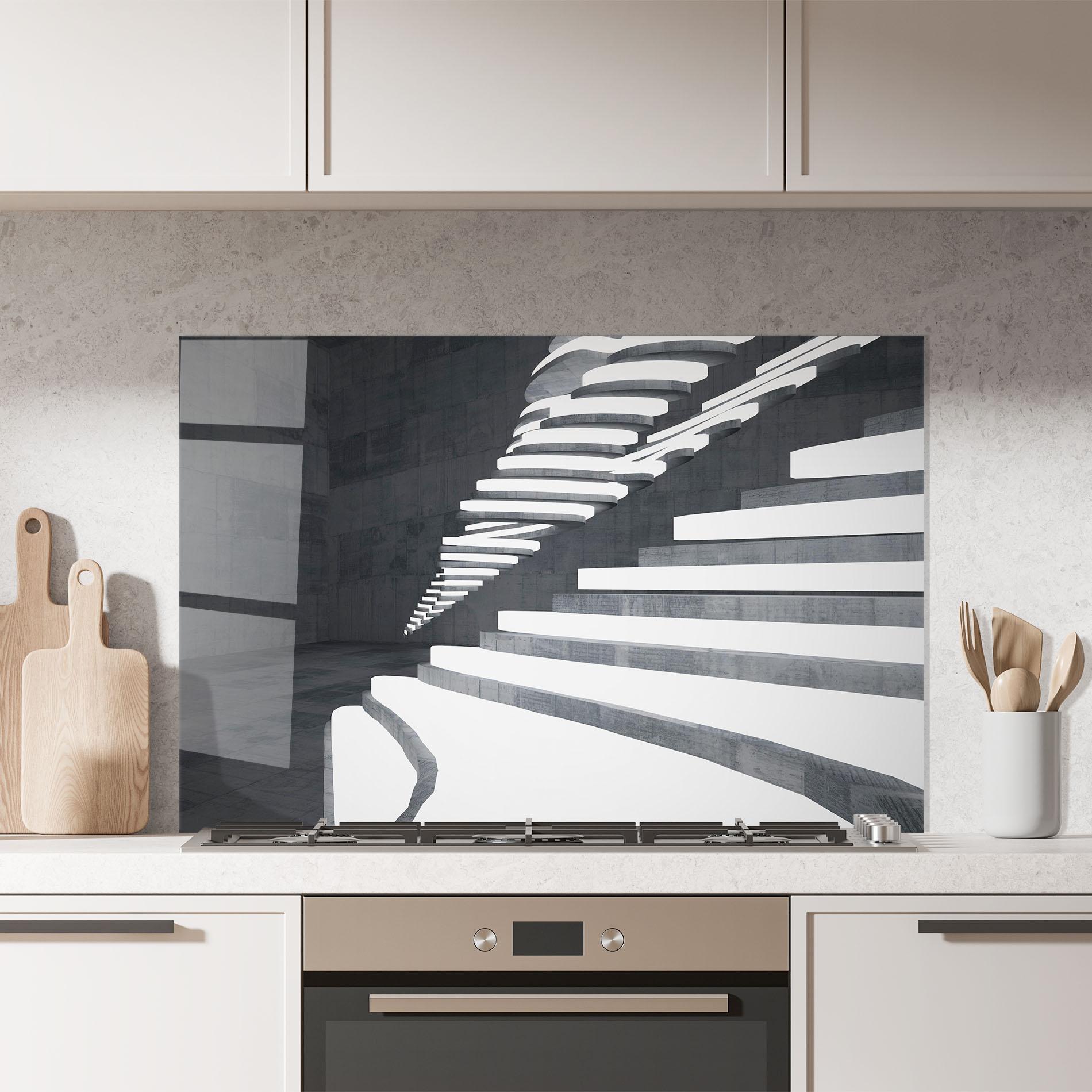 Panou Sticla Bucatarie Concrete Architecture mockup 7