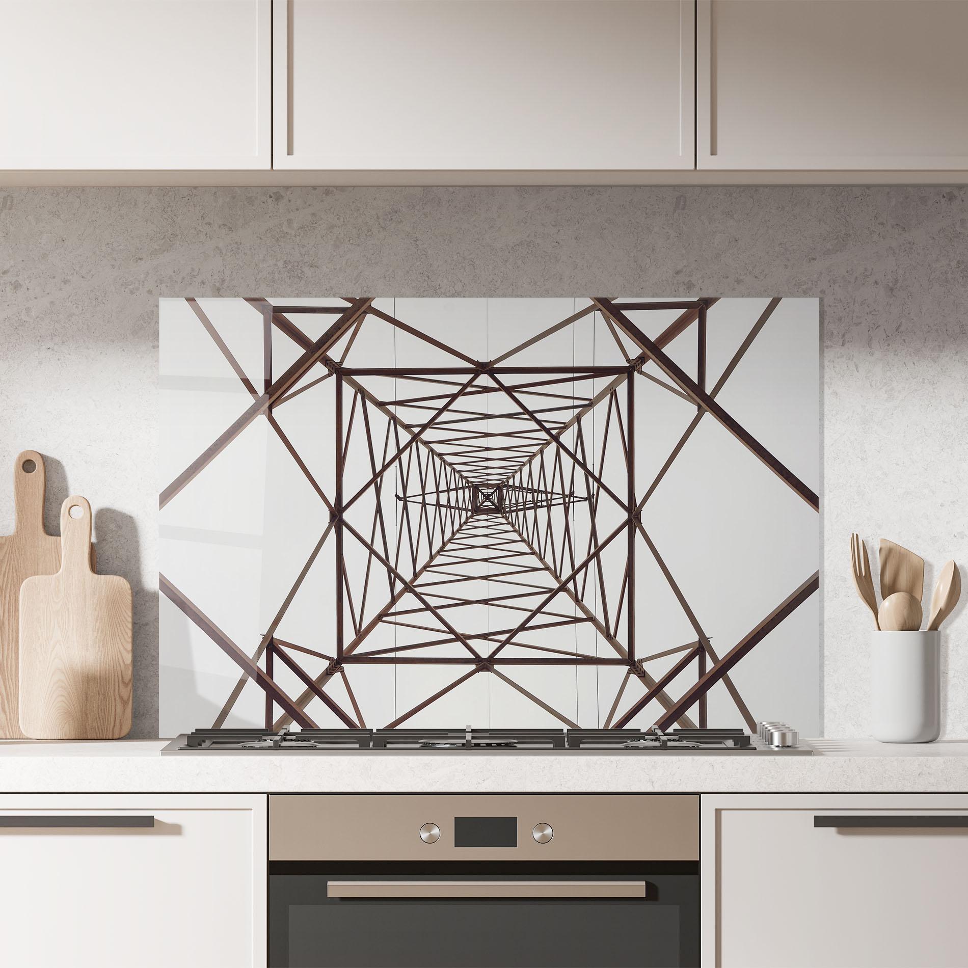 Panou Sticla Bucatarie Geometric Pillar mockup 7