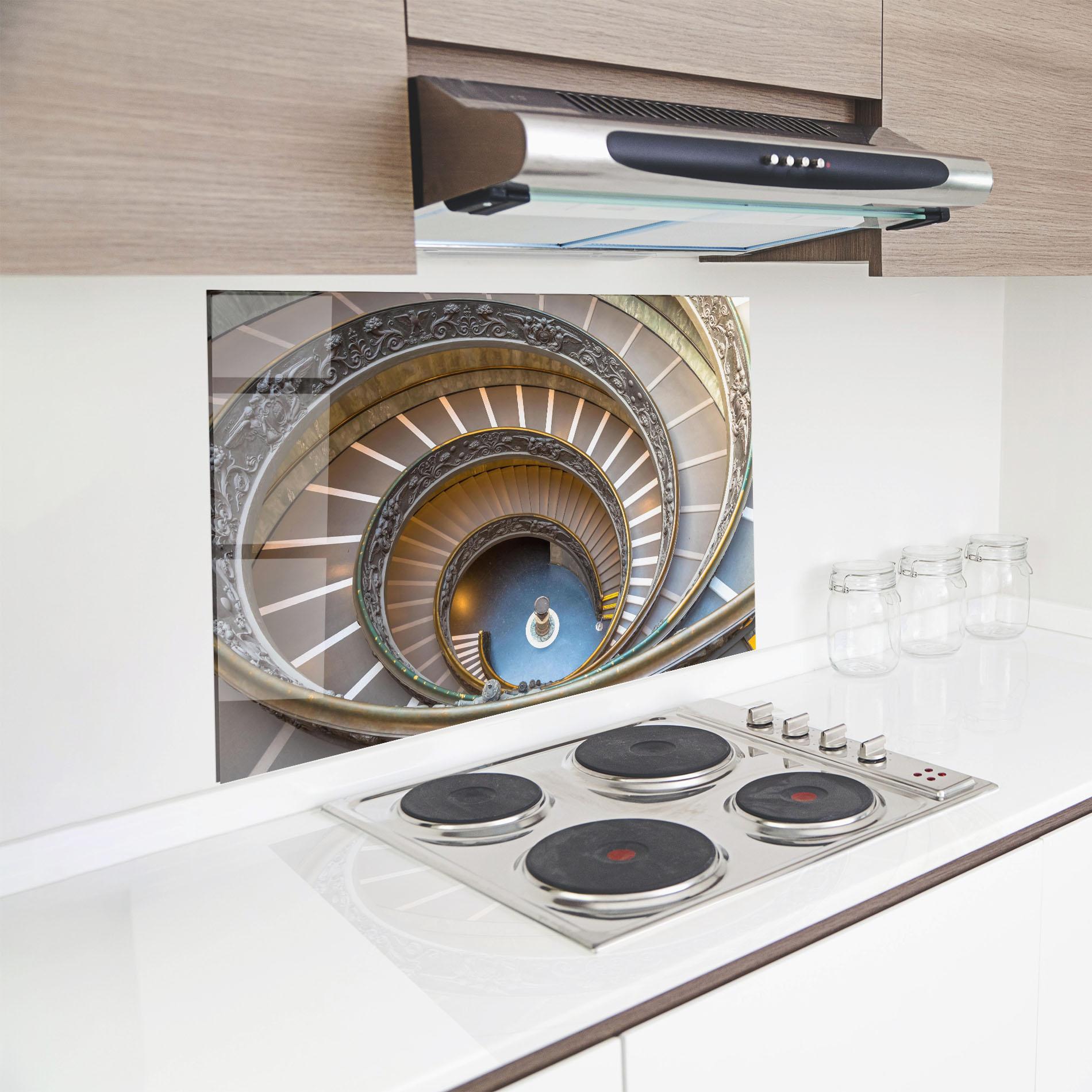 Panou Sticla Bucatarie Colored Stairs mockup 8