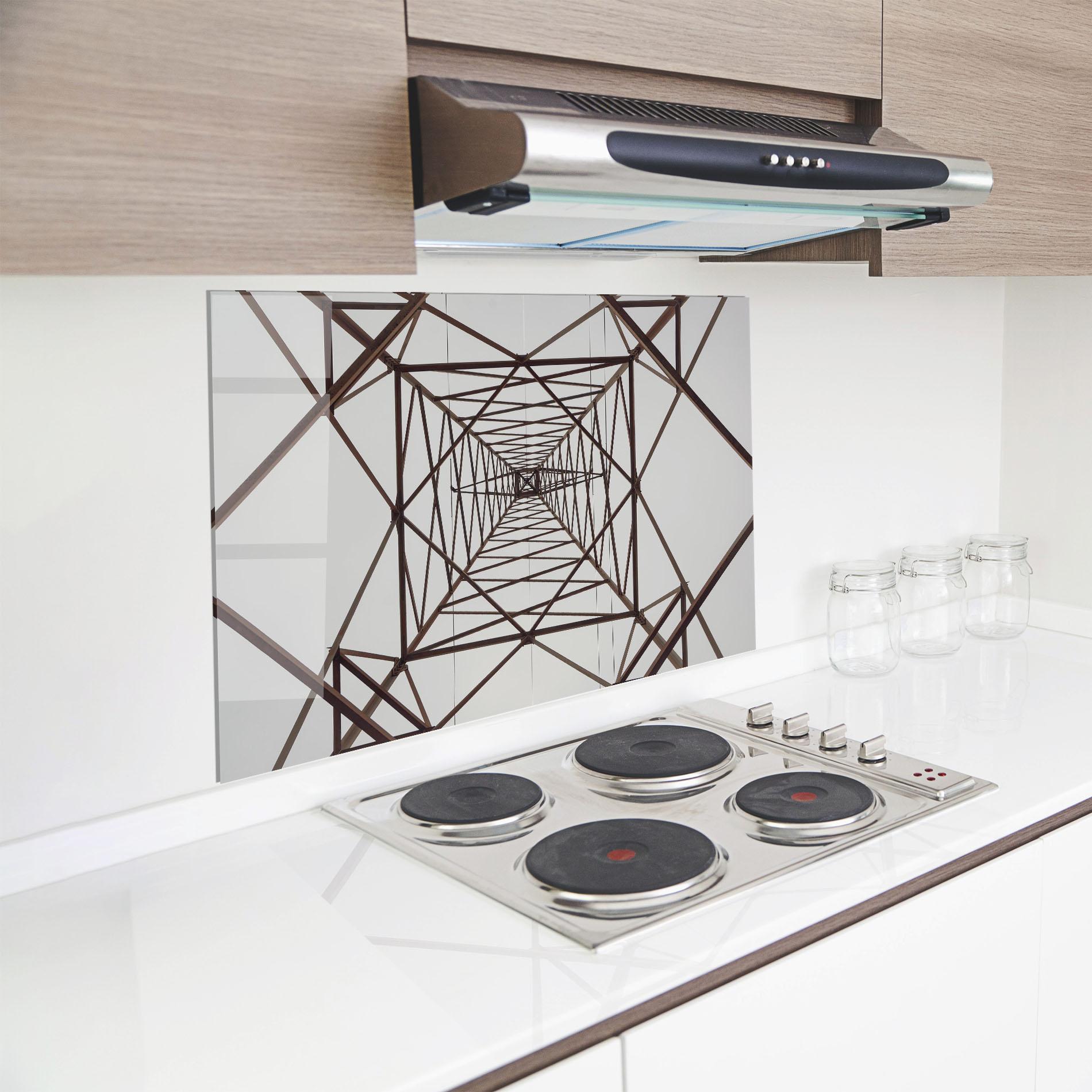 Panou Sticla Bucatarie Geometric Pillar mockup 8