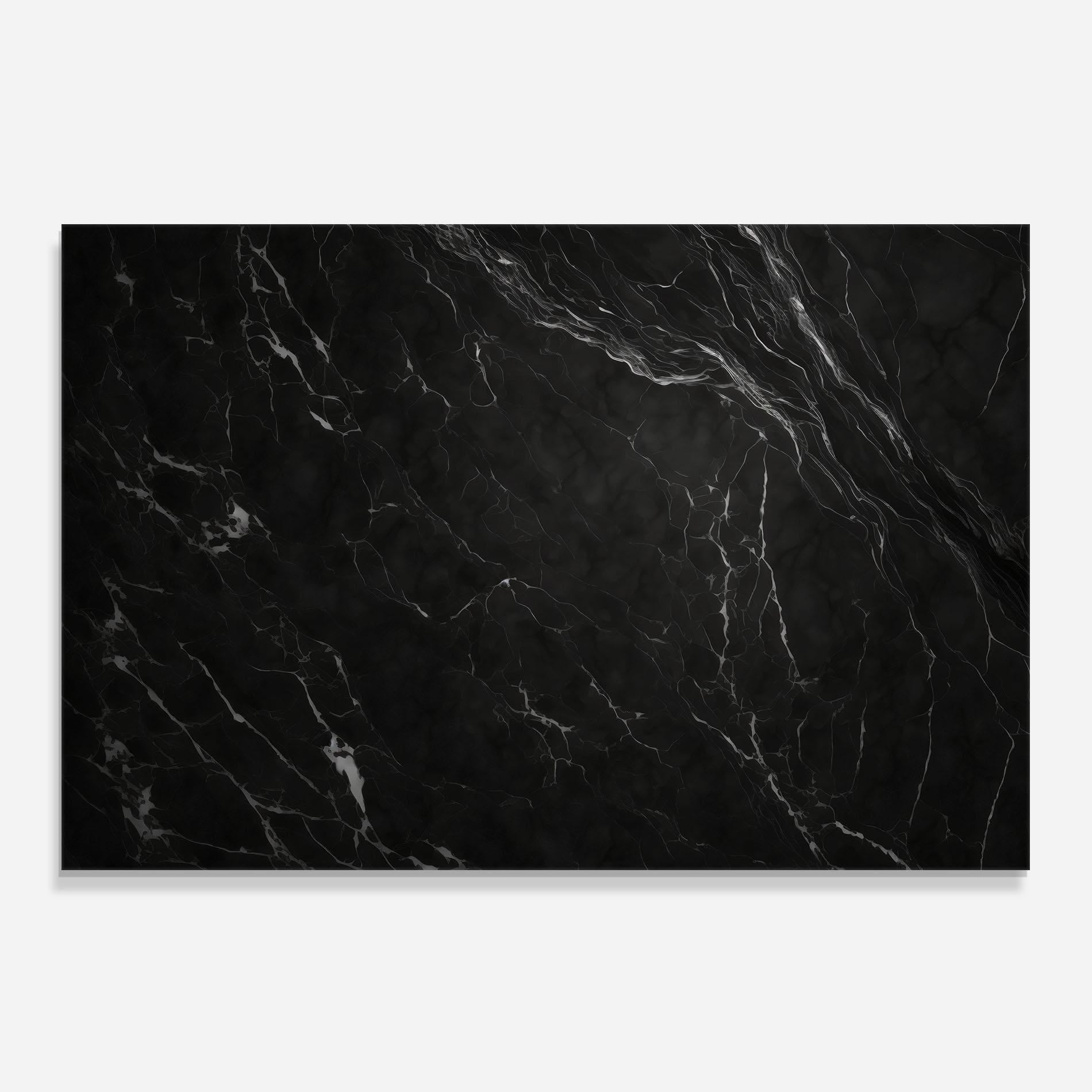 Panou Sticla Bucatarie Black Marble mockup 0