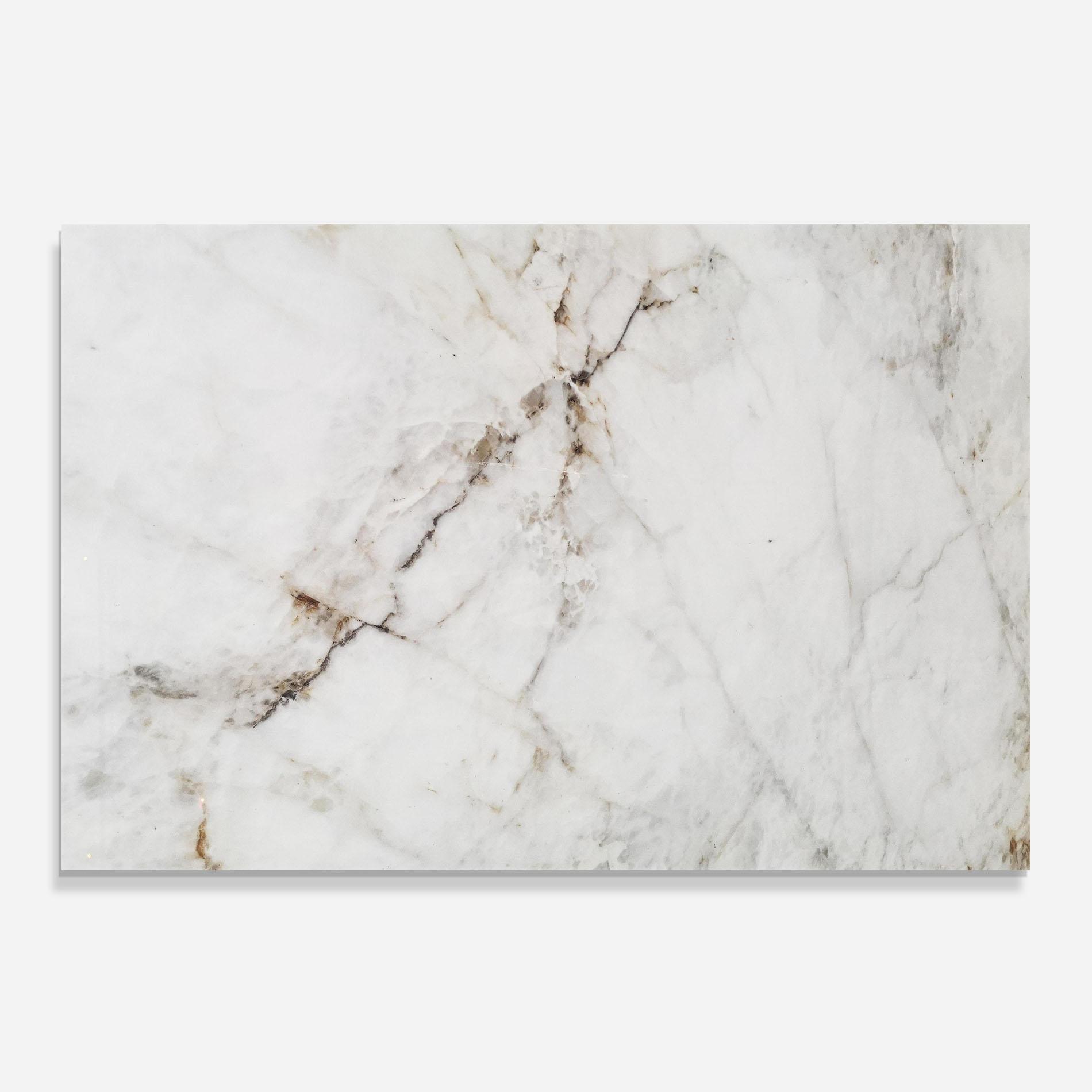 Panou Sticla Bucatarie Close Up White Marble mockup 0