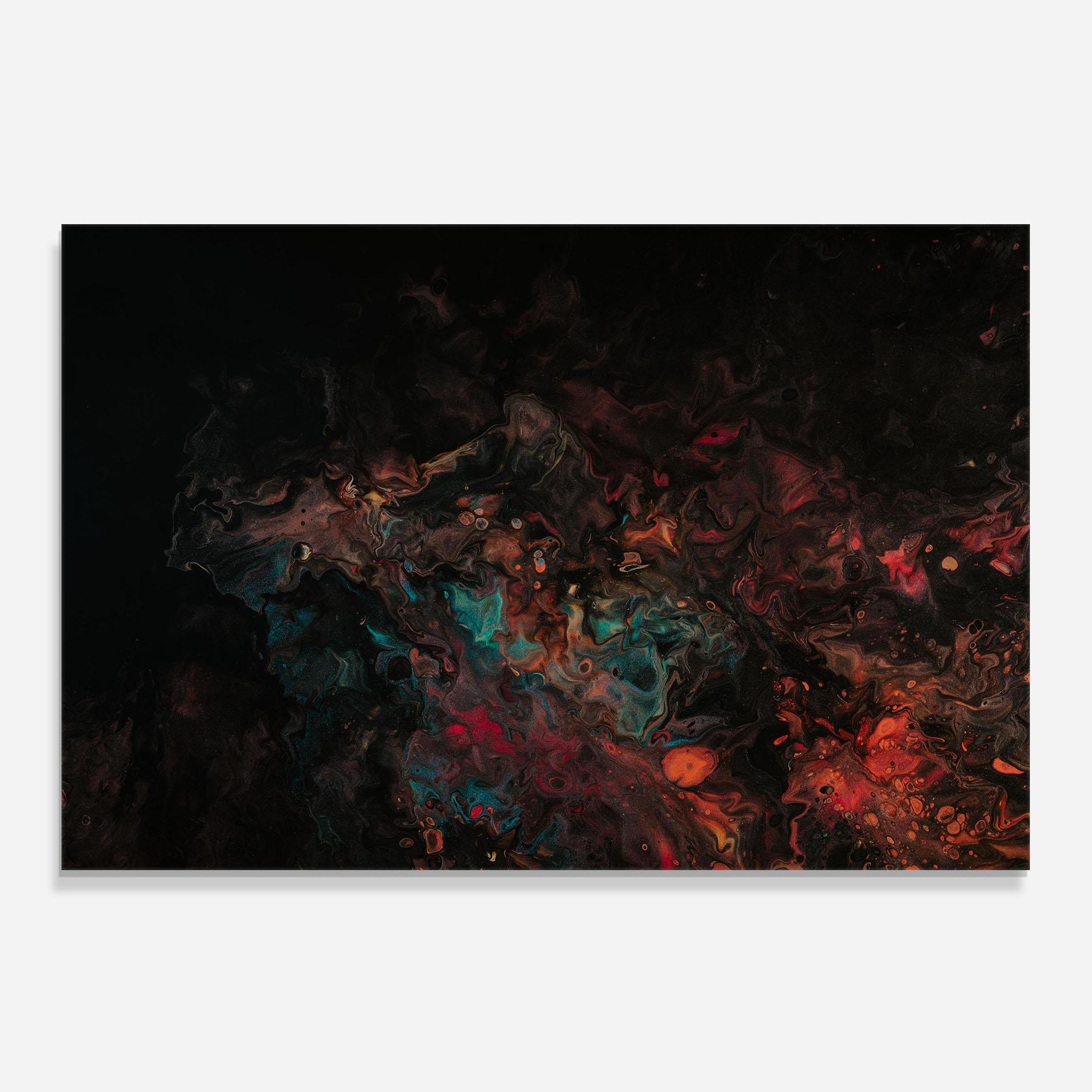 Panou Sticla Bucatarie Dark Abstract mockup 0