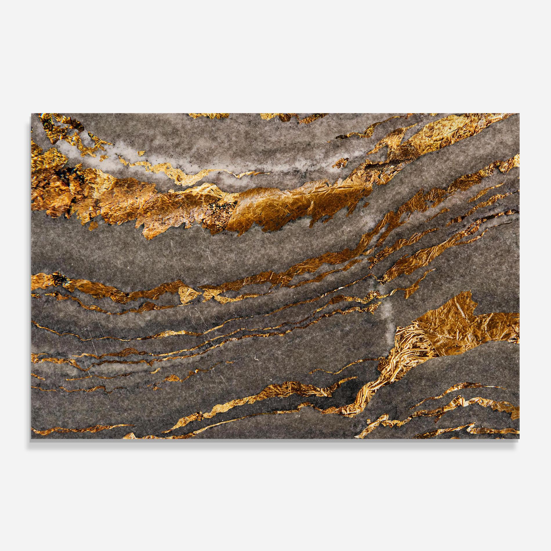 Panou Sticla Bucatarie Gold Paper Marble mockup 0