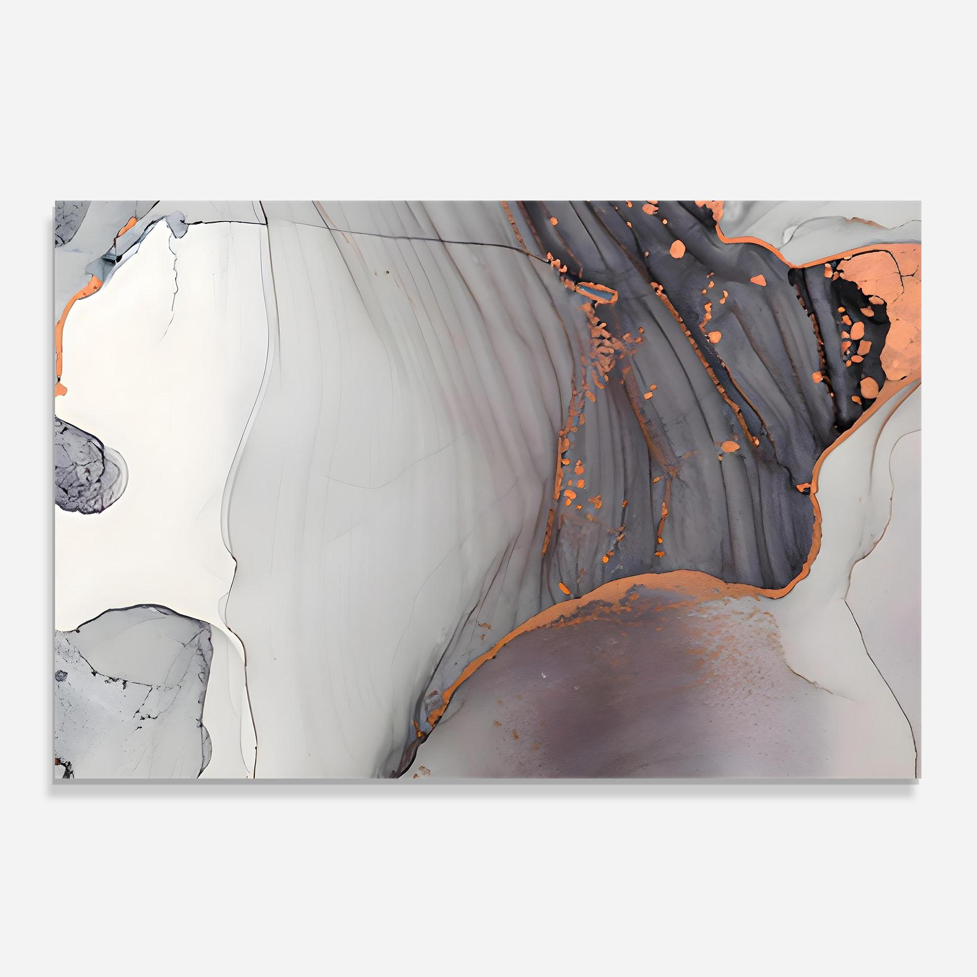 Panou Sticla Bucatarie Grey Pink Liquid Marble mockup 0