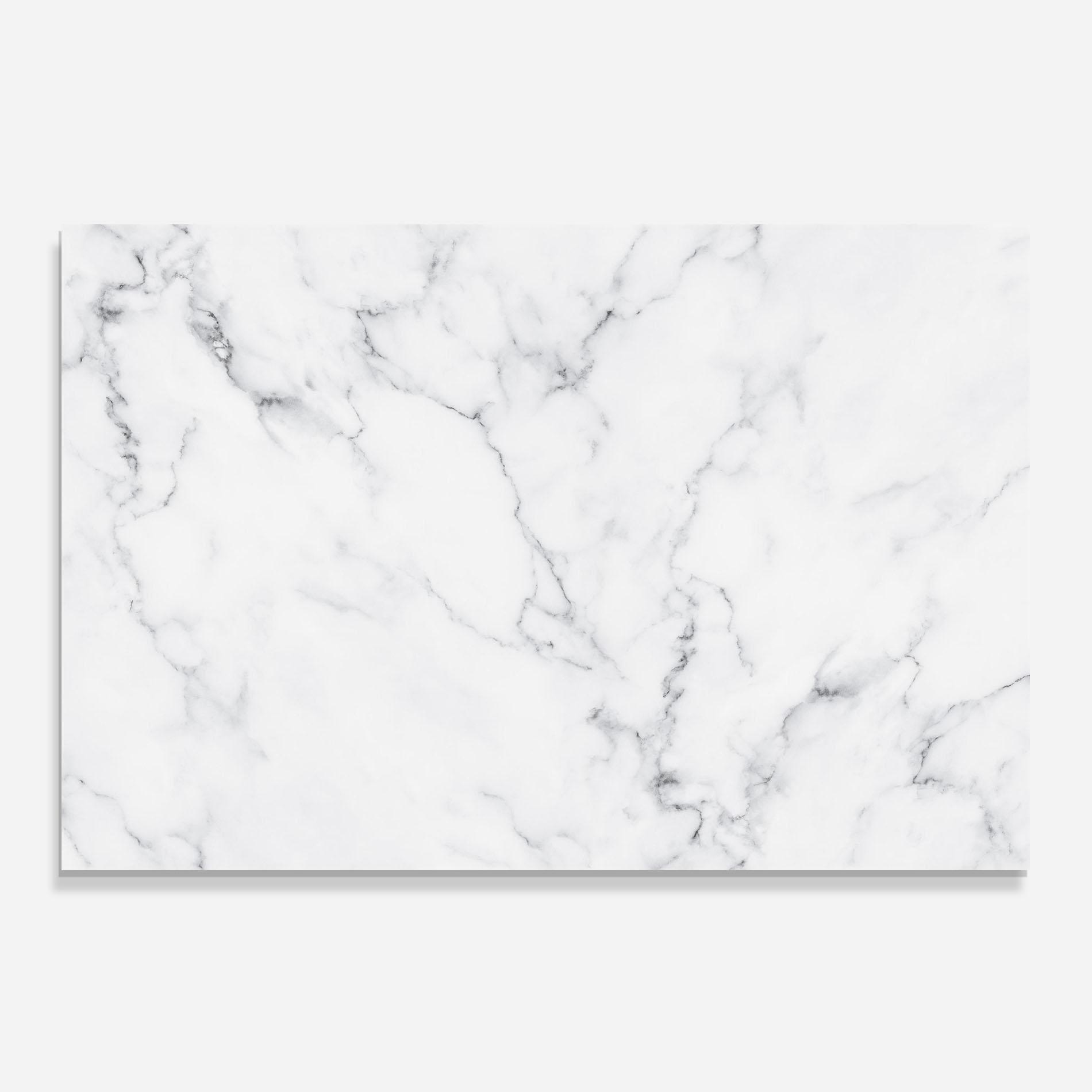 Panou Sticla Bucatarie White Marble Texture mockup 0