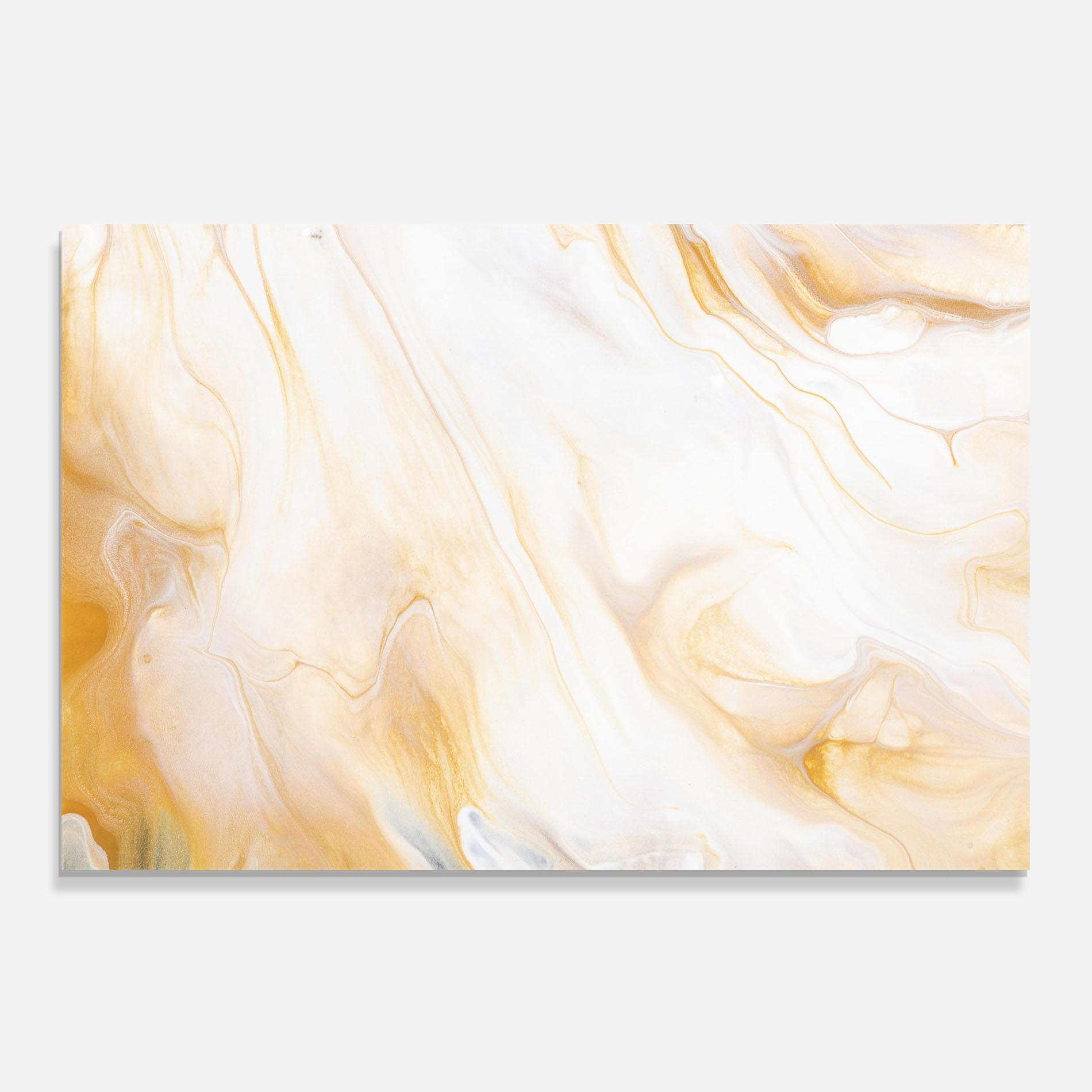Panou Sticla Bucatarie White Yellow Marble mockup 0