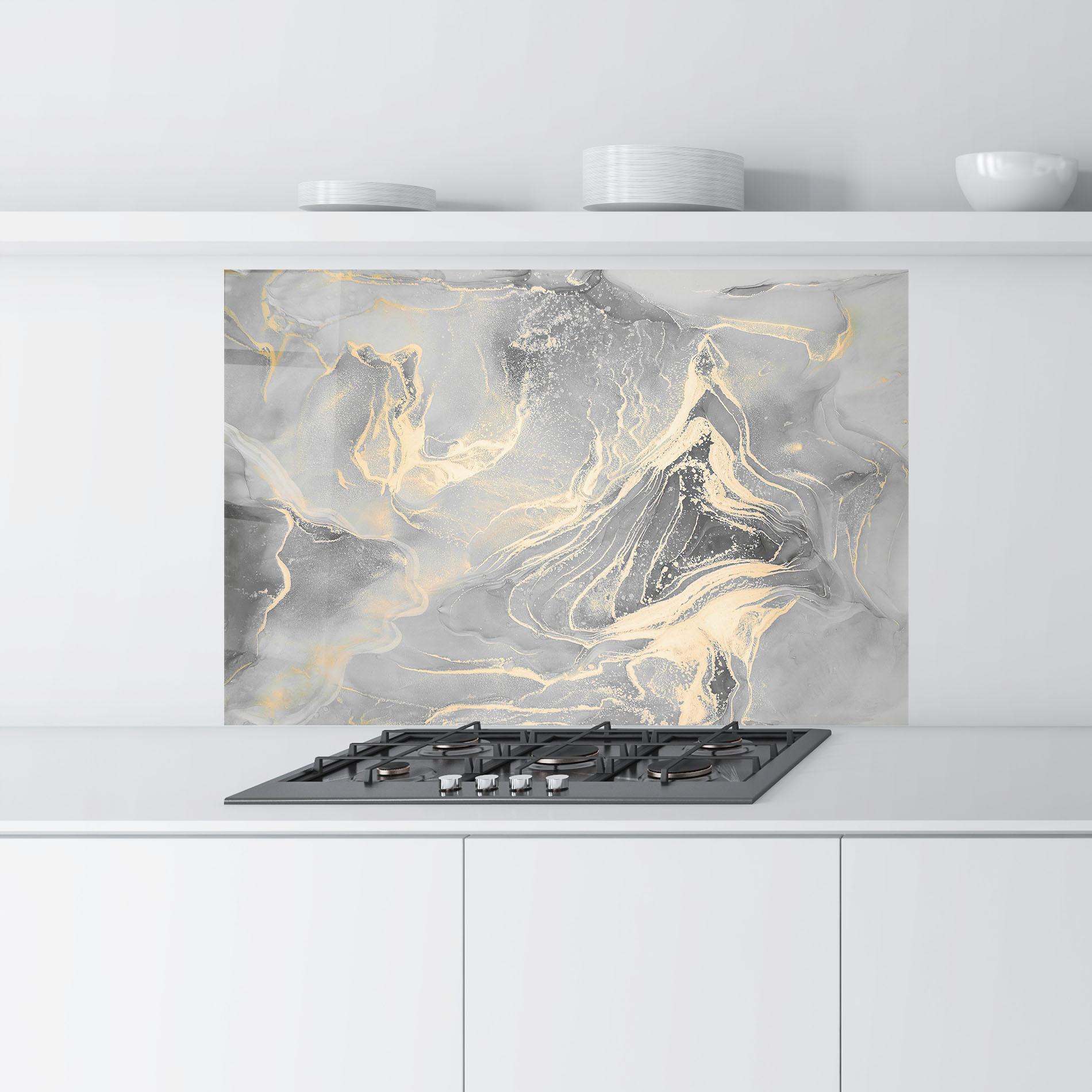 Panou Sticla Bucatarie Abstract Illusion mockup 9