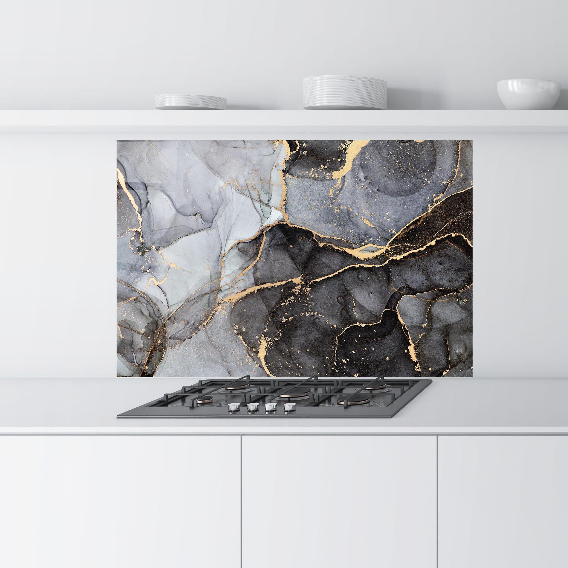 Panou Sticla Bucatarie Abstract Marble mockup 9