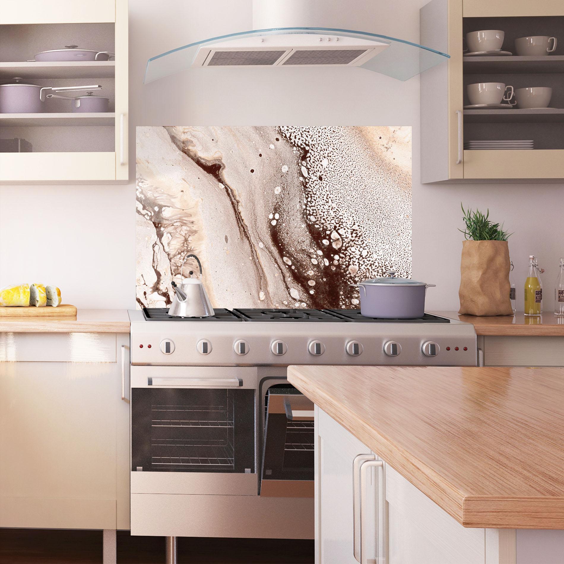 Panou Sticla Bucatarie Abstract Color mockup 1