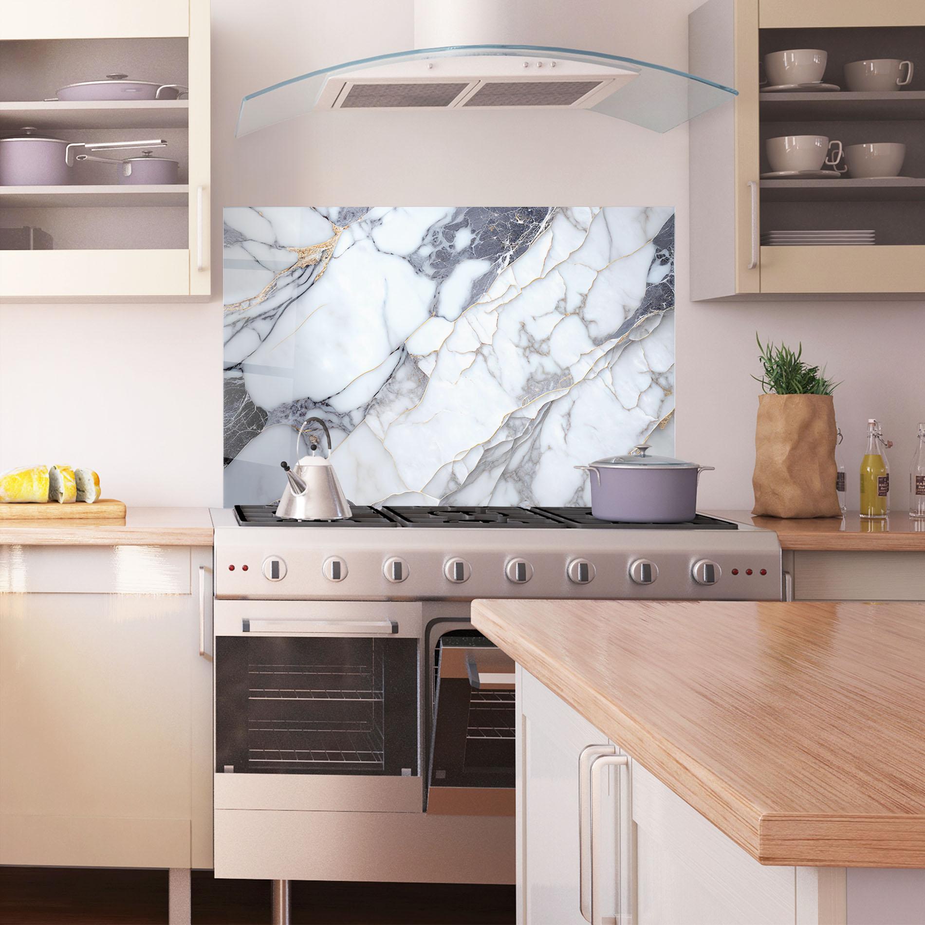 Panou Sticla Bucatarie Marble Glass mockup 1