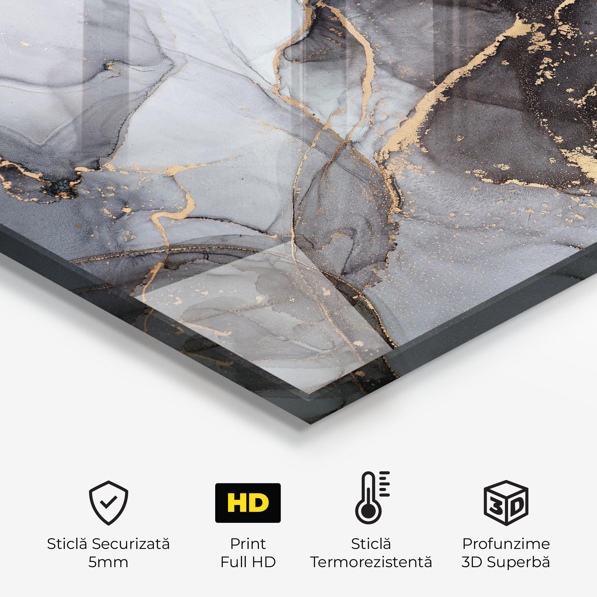 Panou Sticla Bucatarie Abstract Marble mockup 2