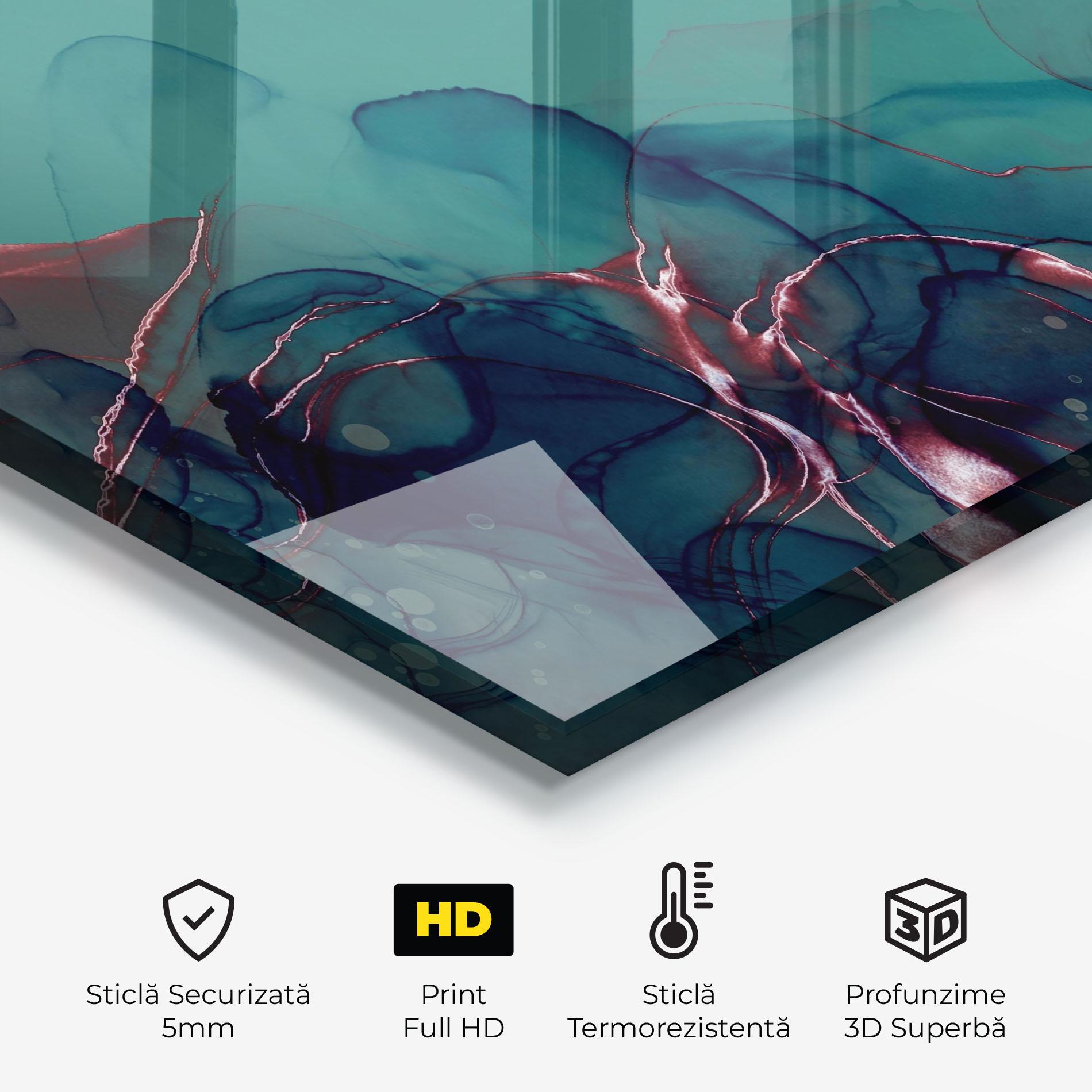 Panou Sticla Bucatarie Darkish Abstract mockup 2