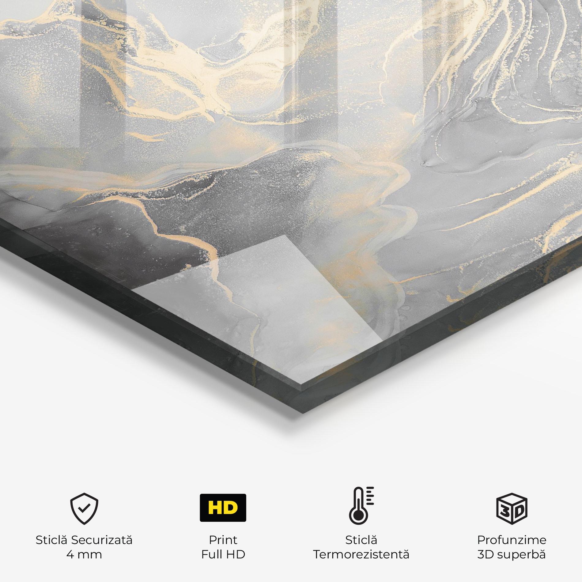 Panou Sticla Bucatarie Abstract Illusion mockup 2