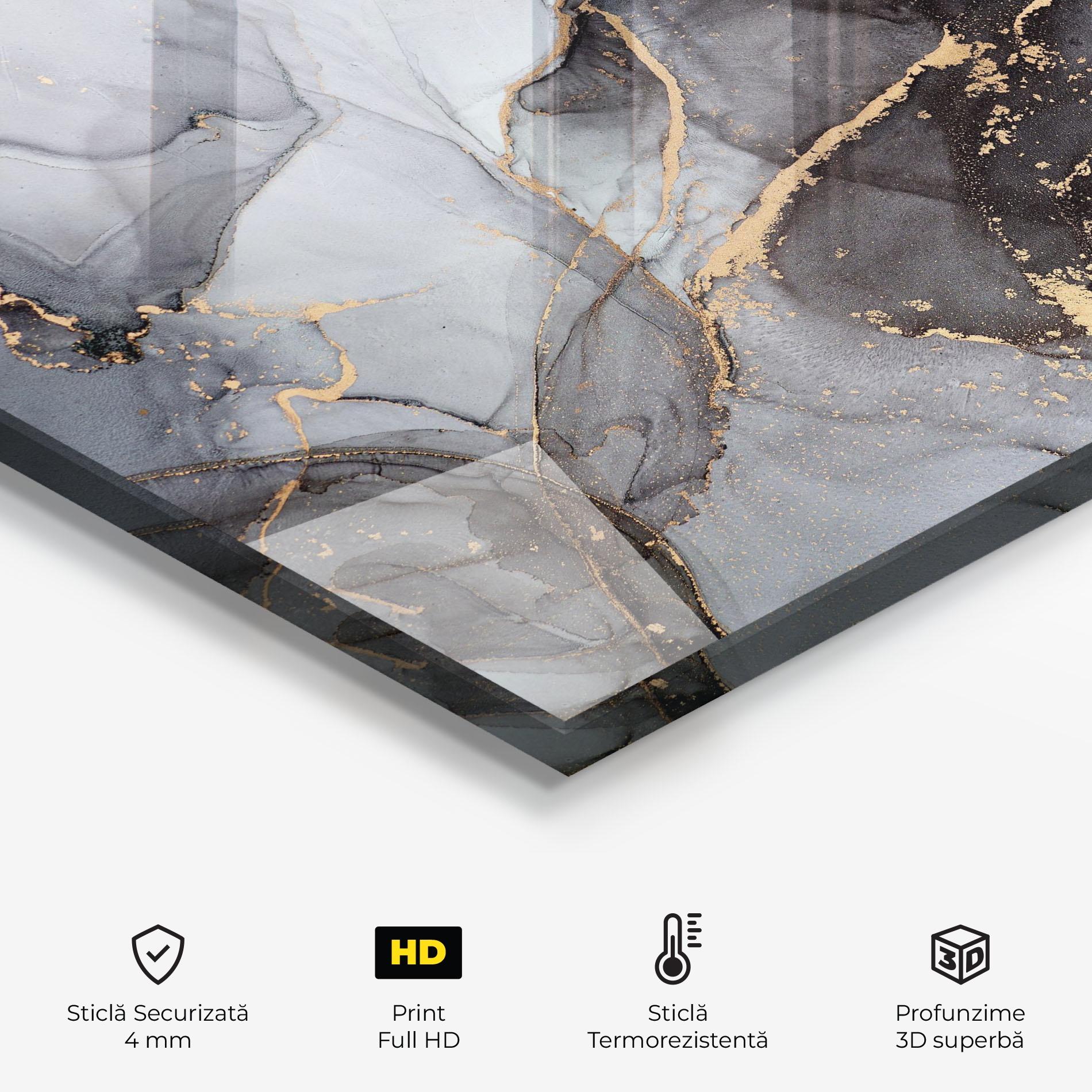 Panou Sticla Bucatarie Abstract Marble mockup 2