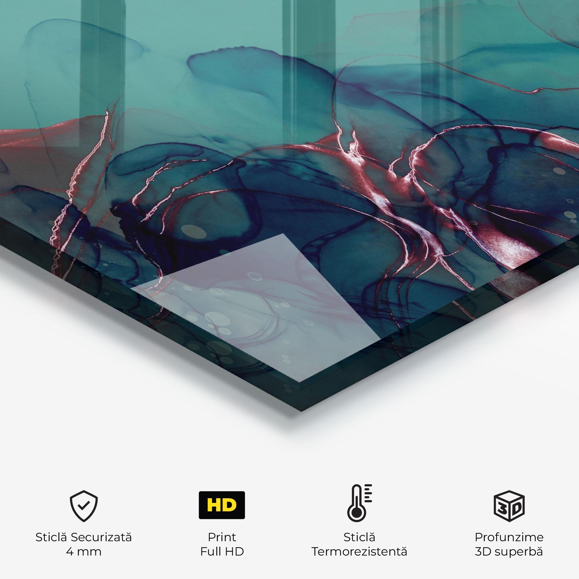 Panou Sticla Bucatarie Darkish Abstract mockup 2