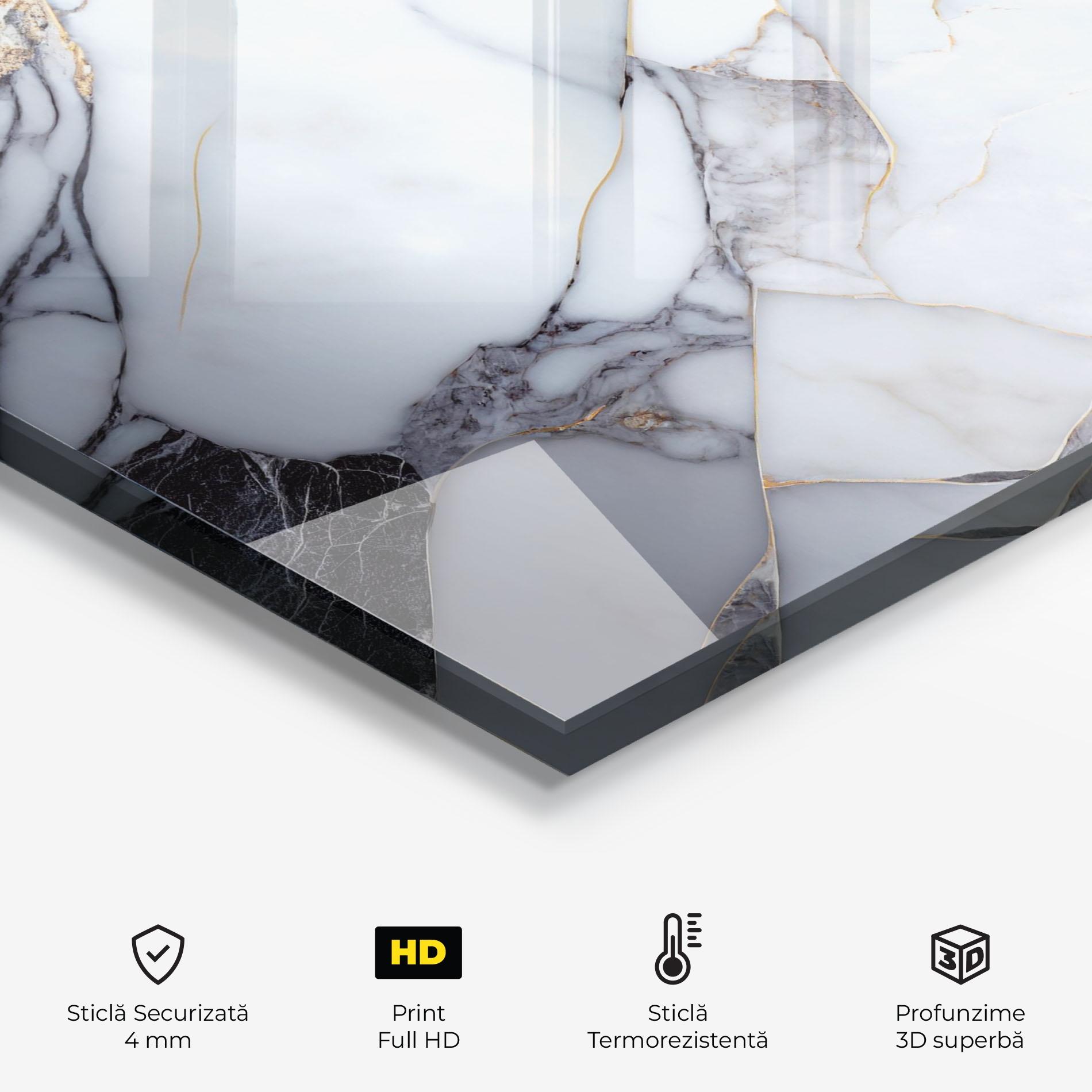 Panou Sticla Bucatarie Marble Glass mockup 2
