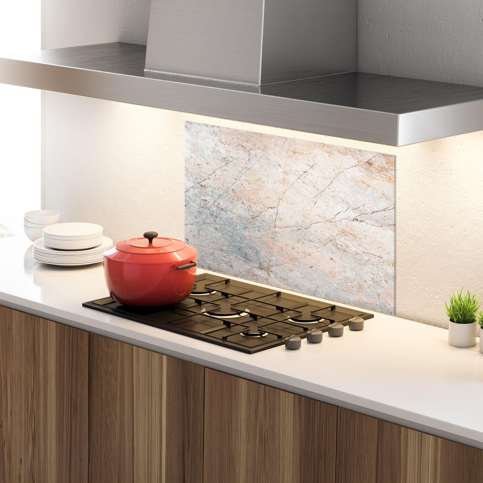 Panou Sticla Bucatarie Light Pink Grey mockup 4