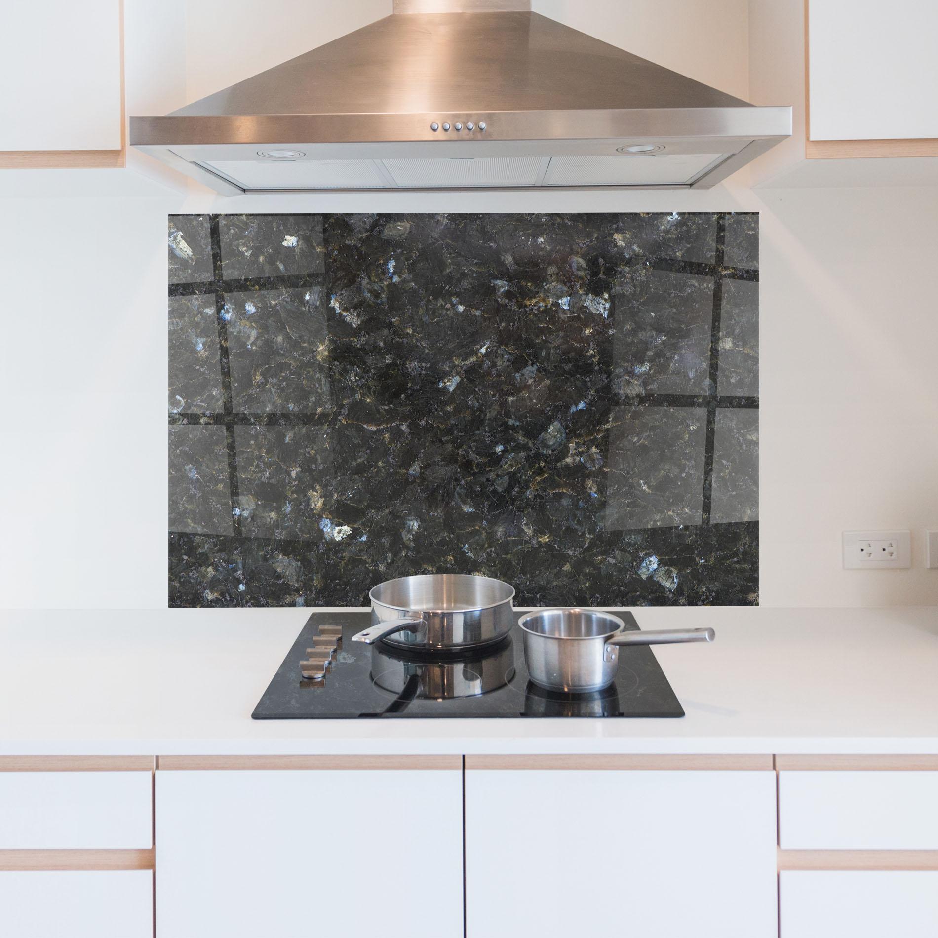 Panou Sticla Bucatarie Dark Grey Marble mockup 5