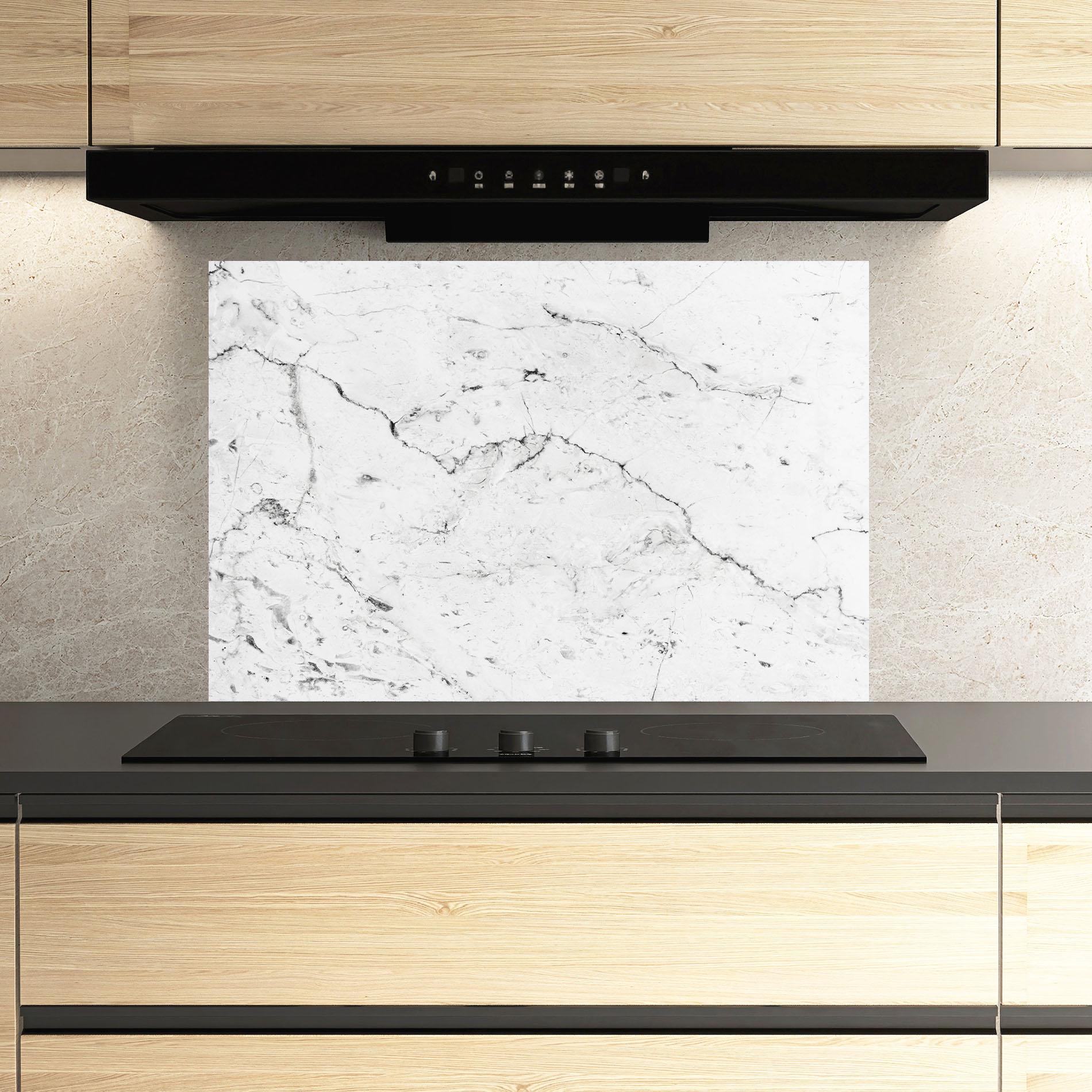 Panou Sticla Bucatarie Light Green Dark Lines mockup 3