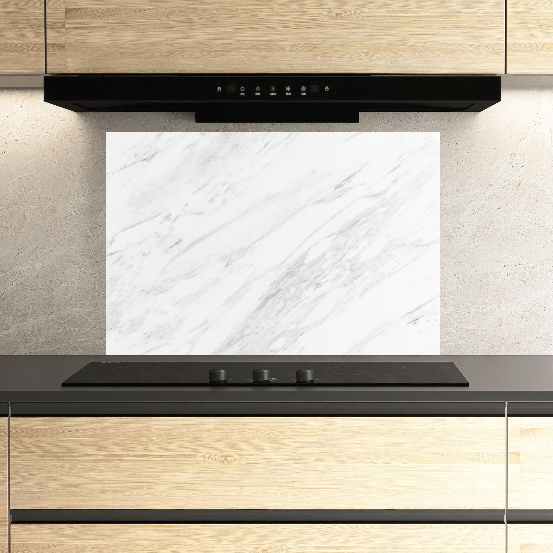 Panou Sticla Bucatarie Light Grey Marble mockup 3