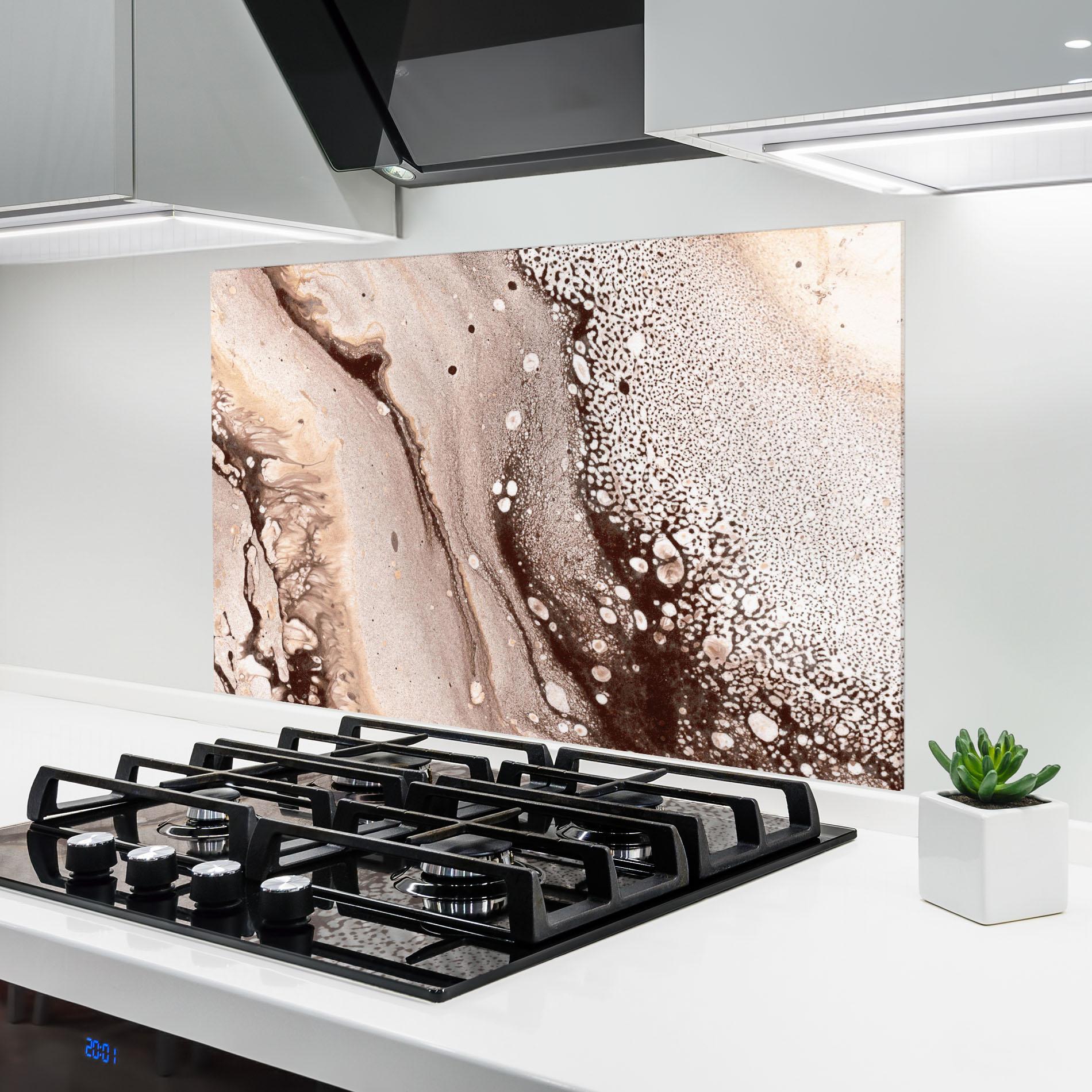 Panou Sticla Bucatarie Abstract Color mockup 6