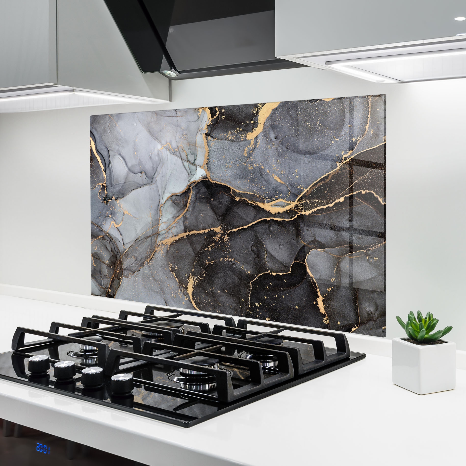 Panou Sticlă Bucătărie Abstract Marble cu design de marmură abstractă