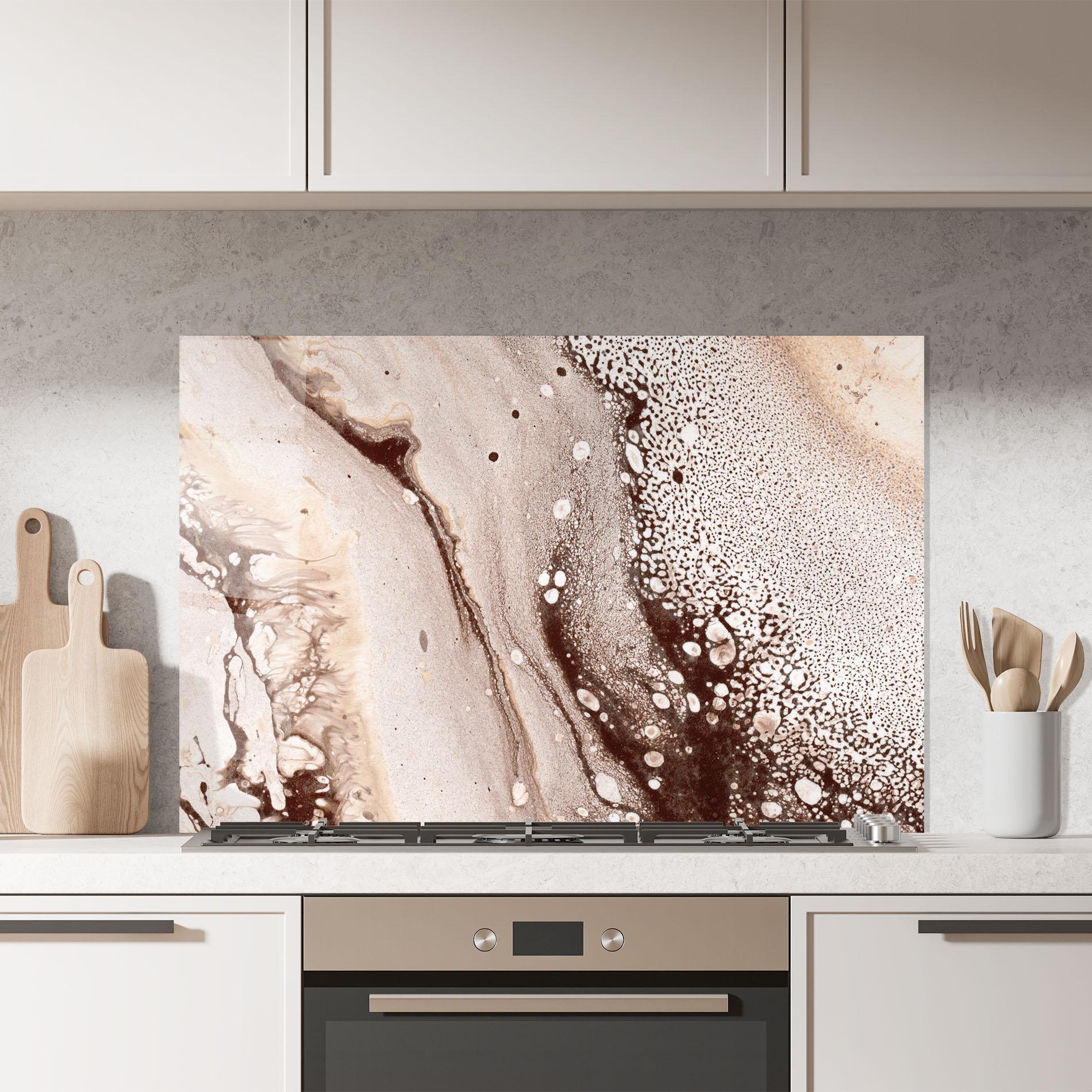 Panou Sticla Bucatarie Abstract Color mockup 7