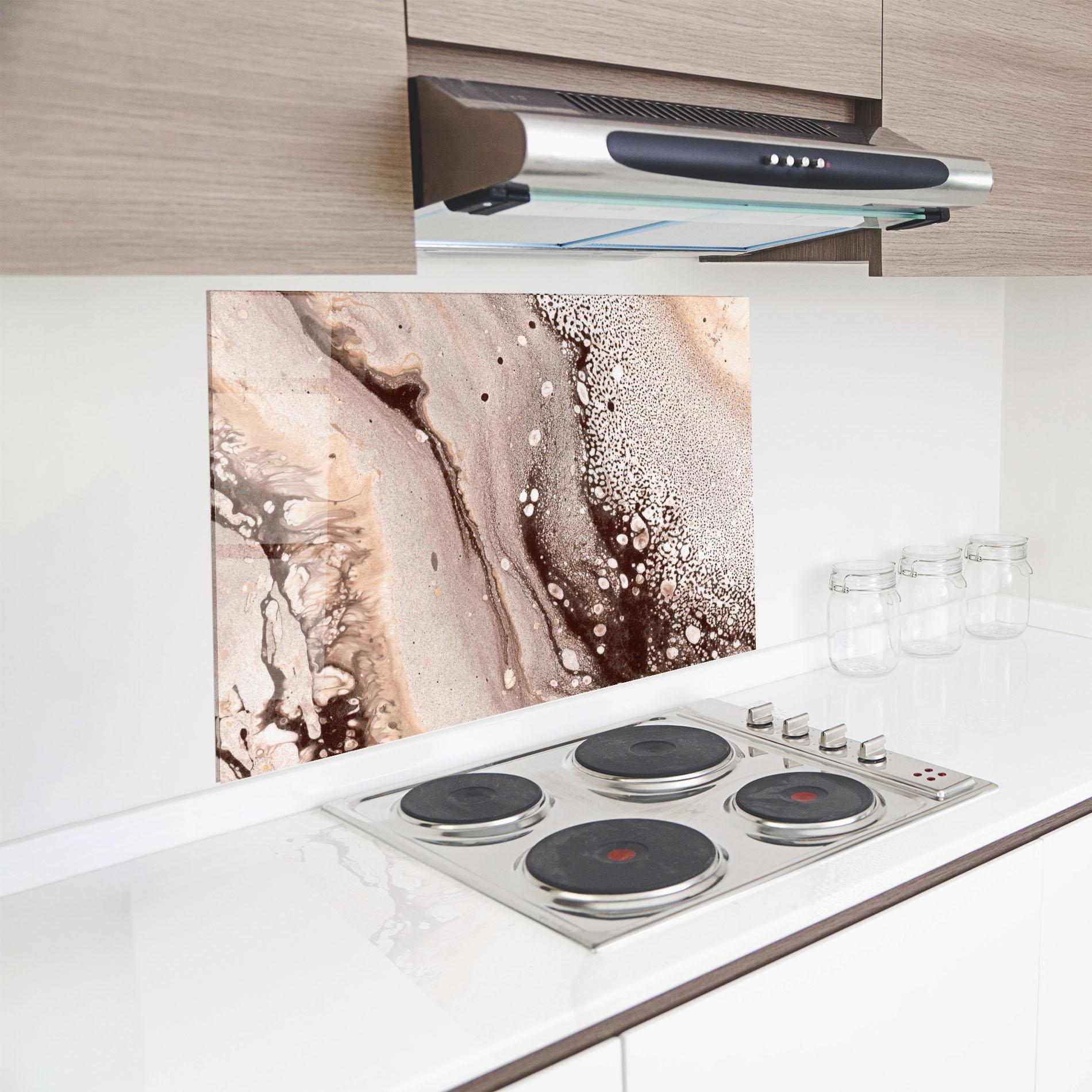 Panou Sticla Bucatarie Abstract Color mockup 8