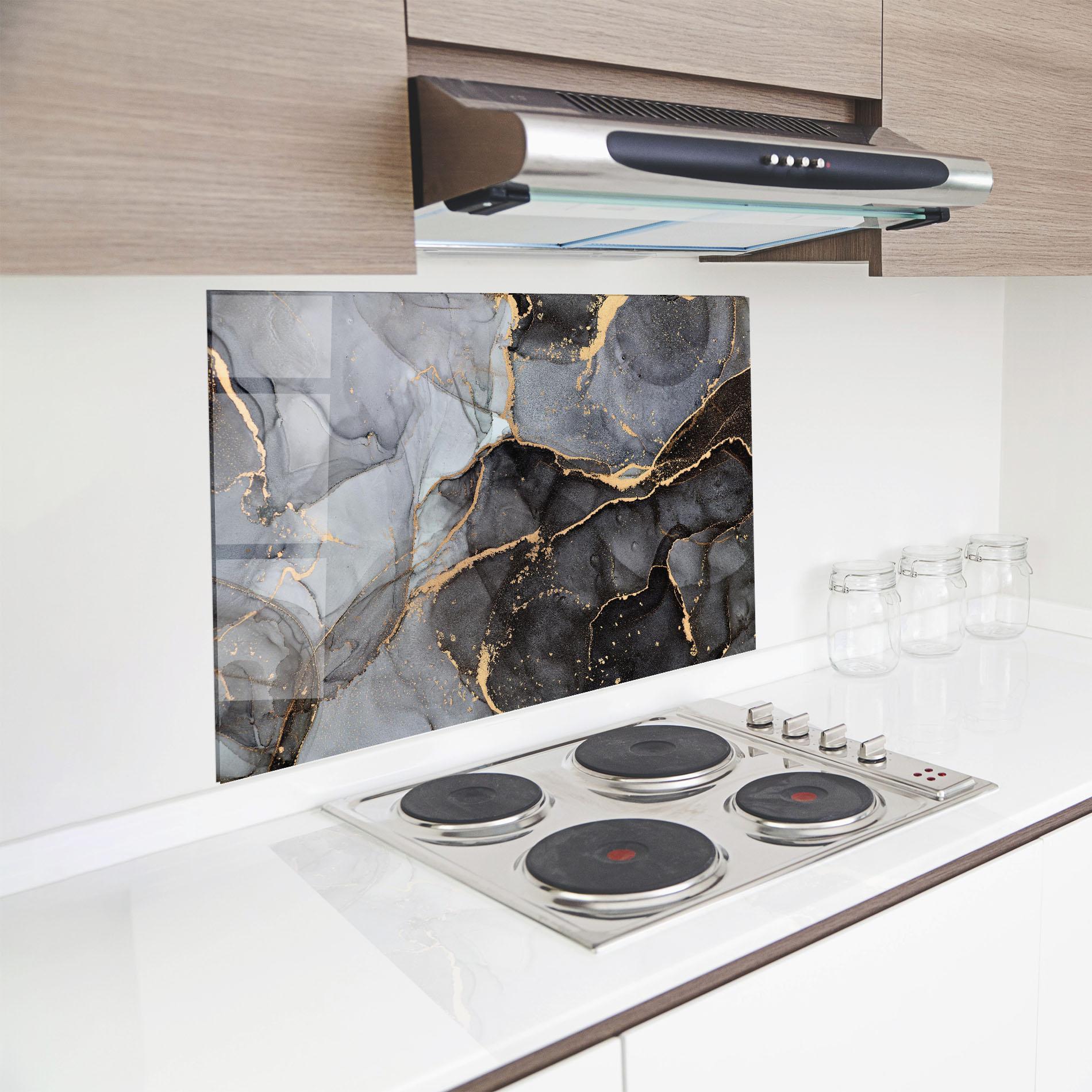 Panou Sticla Bucatarie Abstract Marble mockup 8