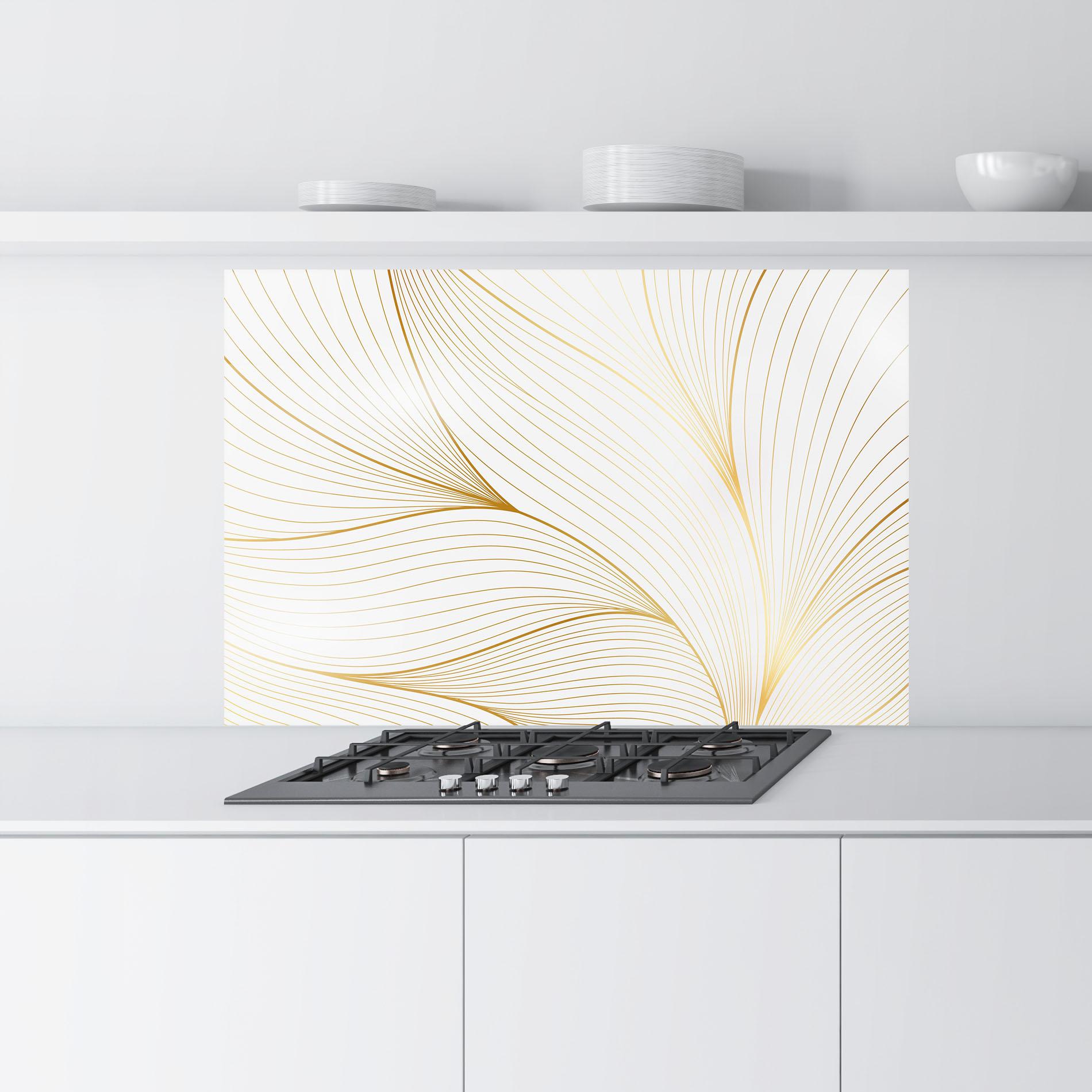 Panou Sticla Bucatarie Gold Wave mockup 9