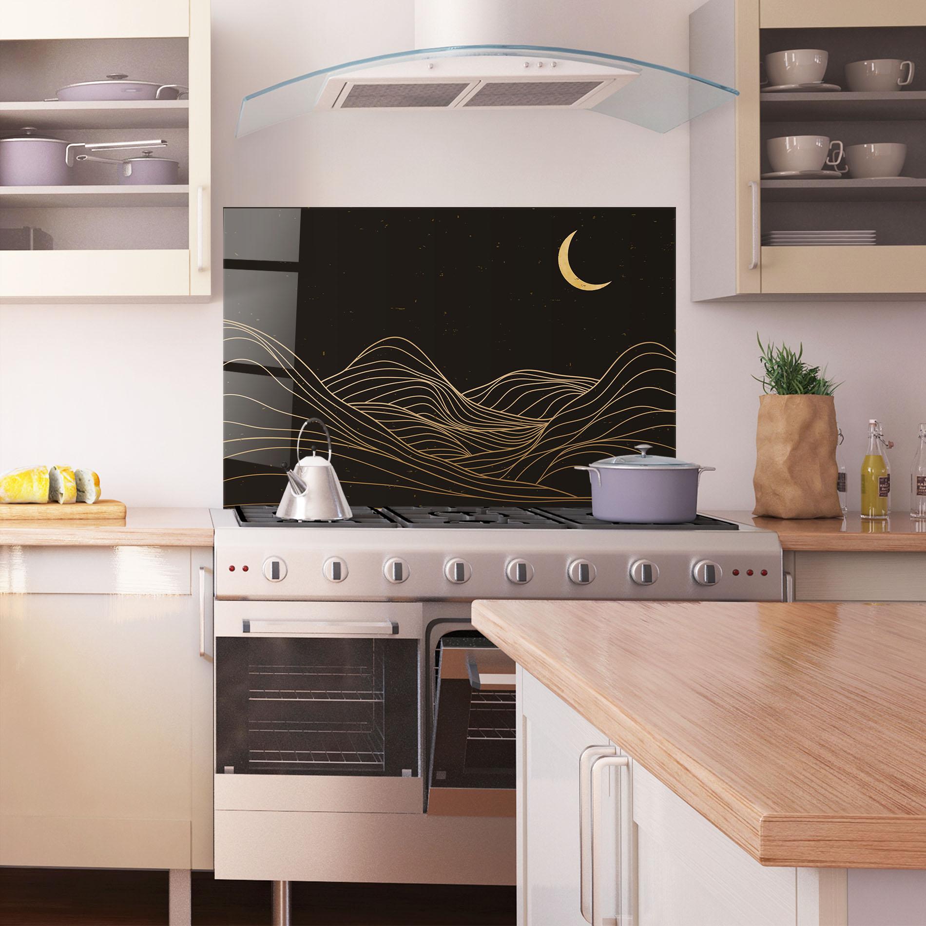 Panou Sticla Bucatarie Pretty Moon mockup 1