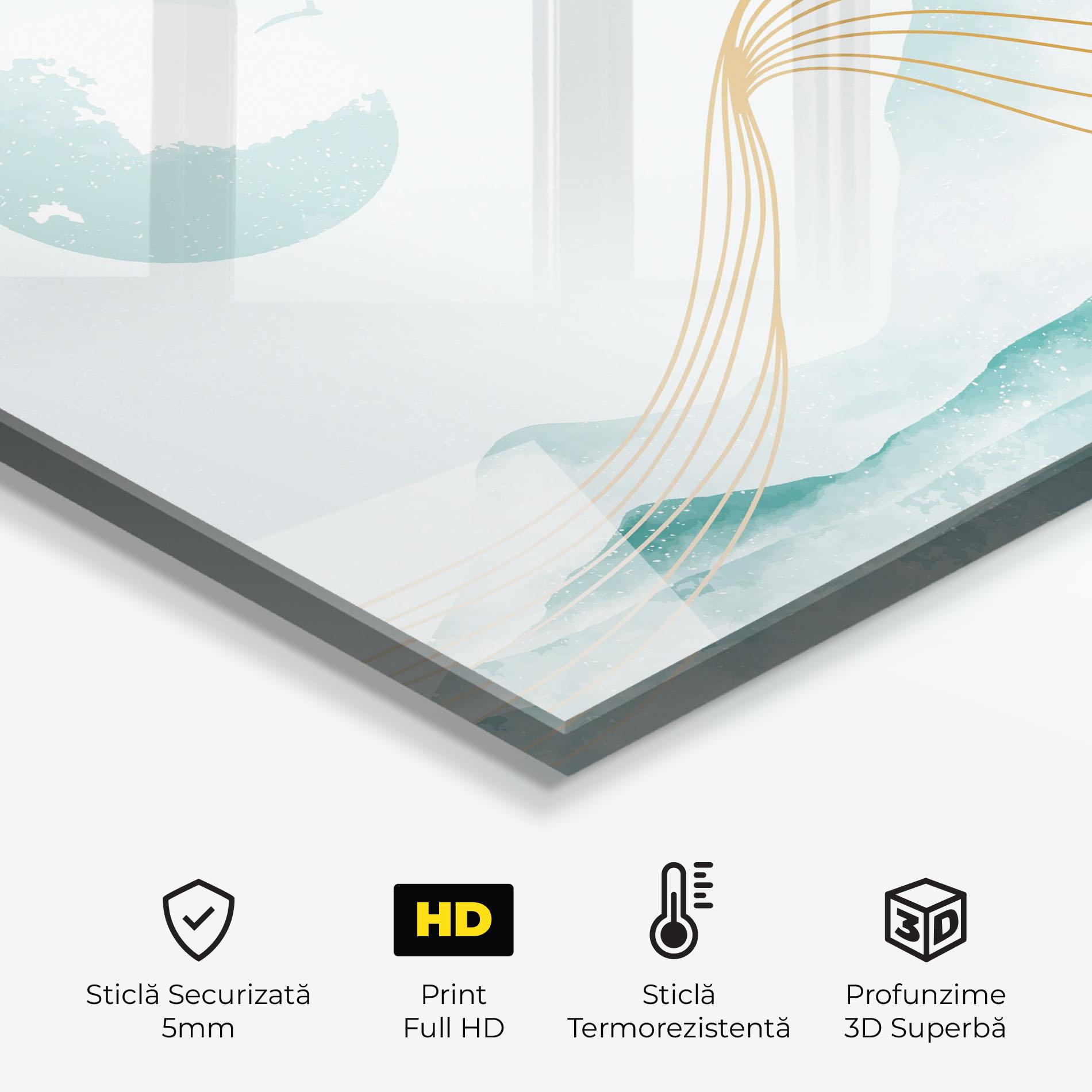 Panou Sticla Bucatarie Gold Line Mountain mockup 2