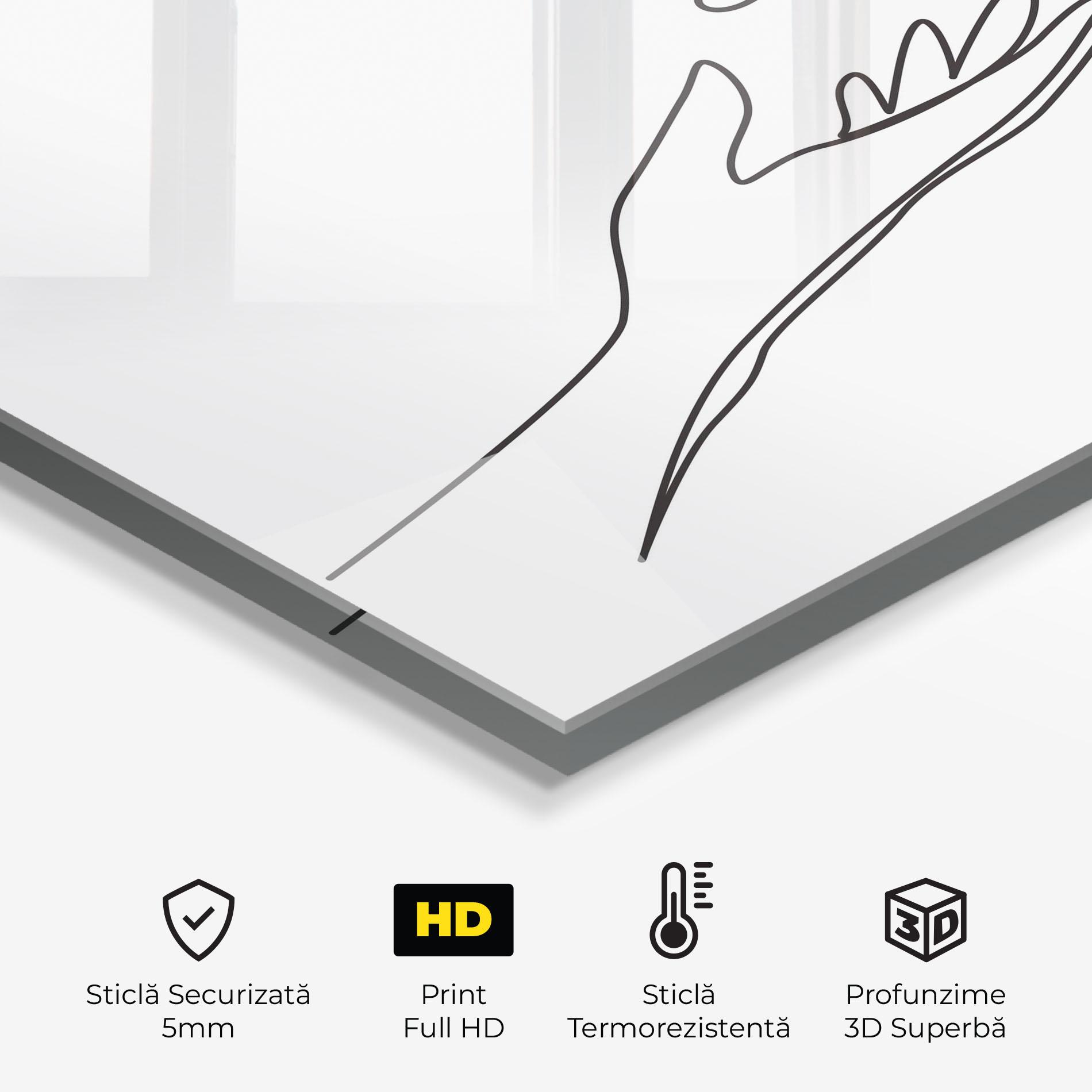 Panou Sticla Bucatarie Hands Reaching mockup 2