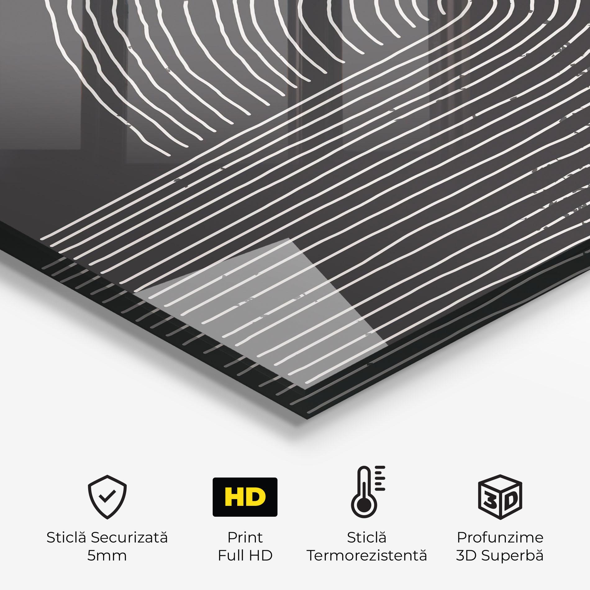 Panou Sticla Bucatarie Minimalist Circle mockup 2